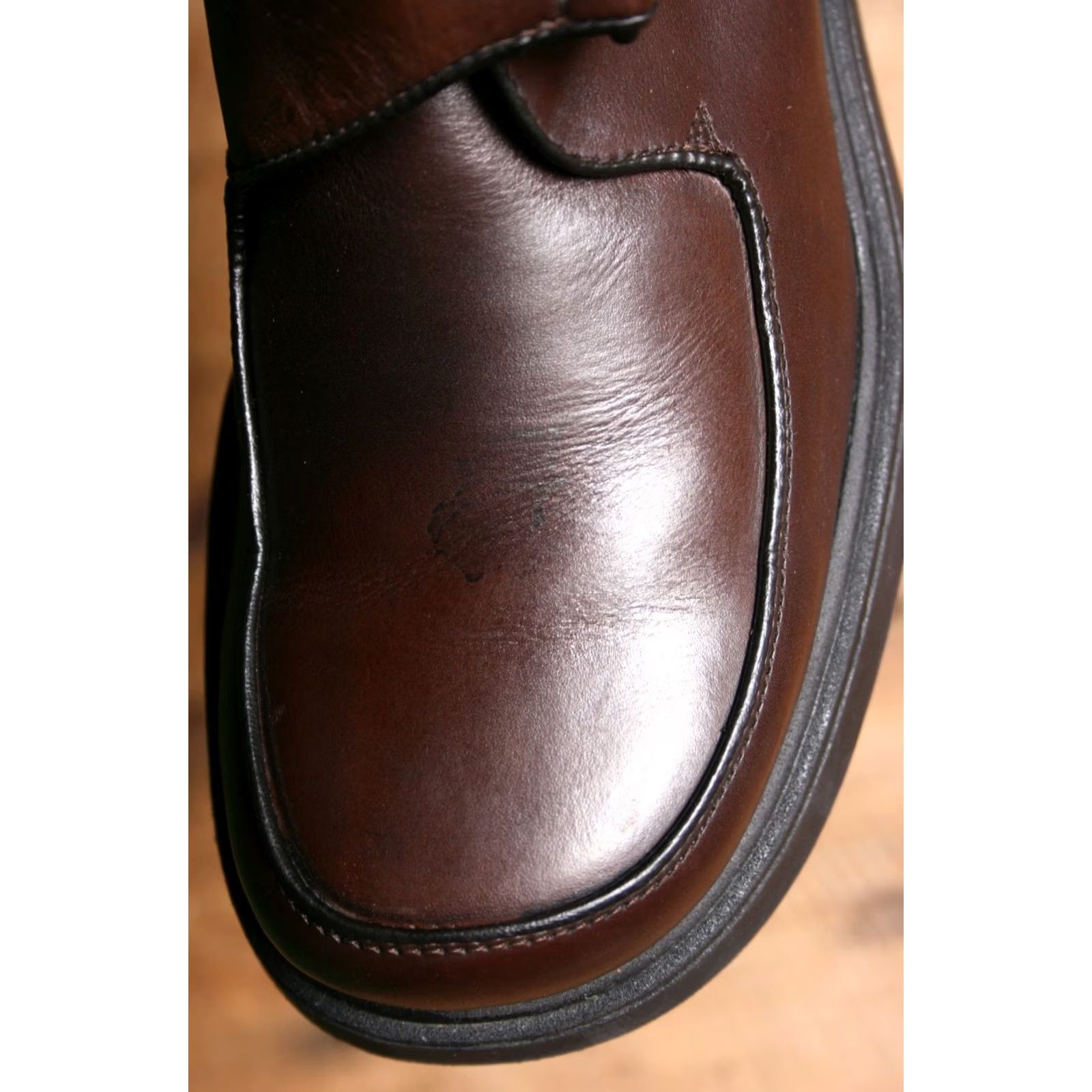 Vintage VINTAGE PIERO CERVI Brown Leather Chunky Monk Strap Boots SHOE 41 ≈ US 8.5 Mens Leather Upper Size US 9 / EU 42 - 6 Thumbnail