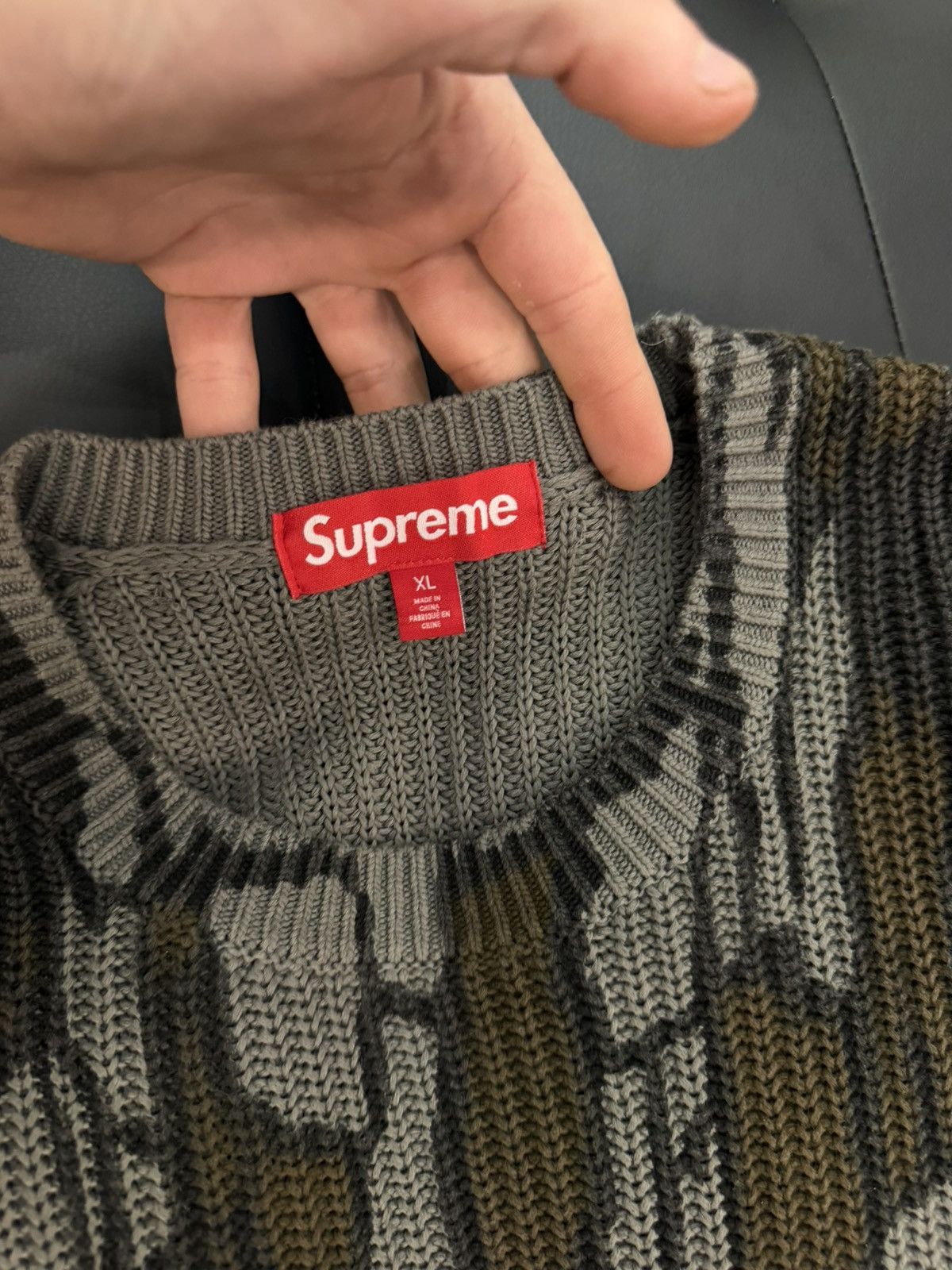 Supreme Size XL - Supreme Old English Printed Sweatshirt Mossy Oak Size US XL / EU 56 / 4 - 8 Thumbnail