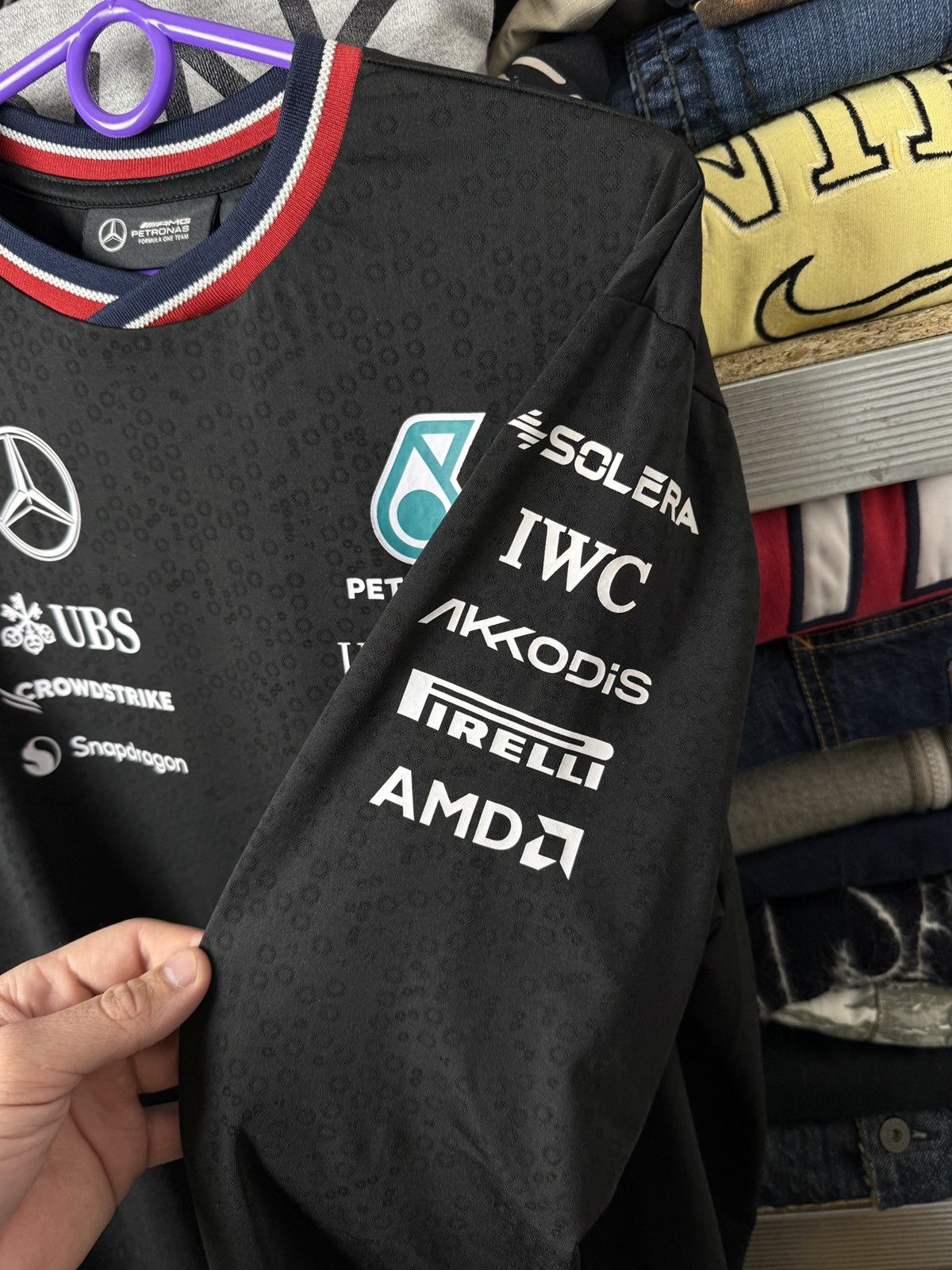 Mercedes-Benz Mersedes AMG Tommy Hilfiger Petronas Racing Long Sleeve Tee Size US L / EU 52-54 / 3 - 7 Thumbnail