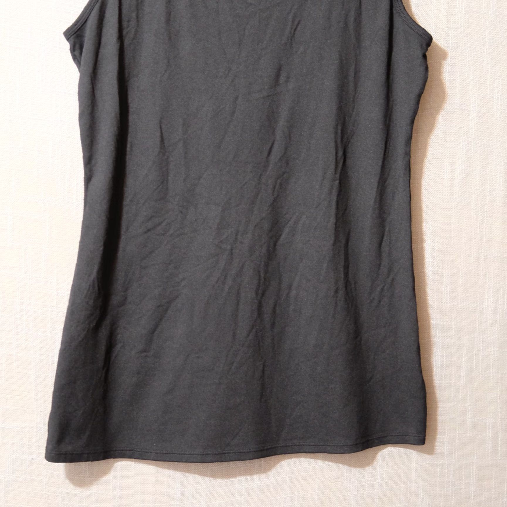 Vintage Nwot! Maurices Black Tank Top Cami Scoop Neck Stretch Women's L Tank Tshirt Camisole Shirt Size L / US 10 / IT 46 - 3 Thumbnail