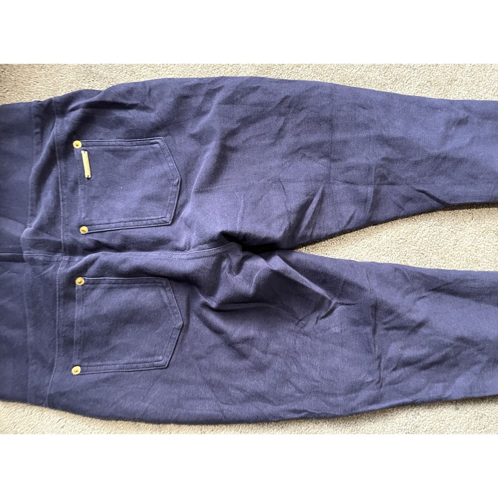 Michael Kors MICHAEL KORS Super Skinny Blue Pull-On Ankle Leggings Pants Women's Size M Size 32" / US 10 / IT 46 - 4 Thumbnail