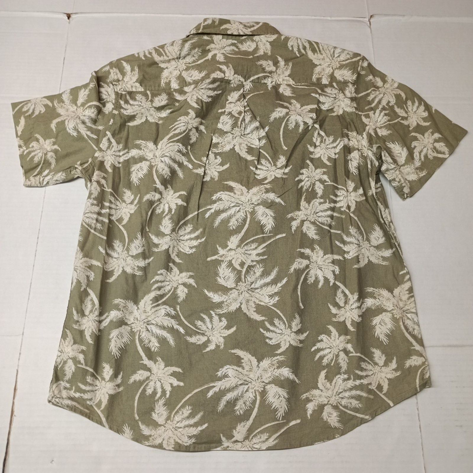 Chaps Chaps Linen Woven Shirt Men's L Light Olive Floral Print Size US L / EU 52-54 / 3 - 7 Thumbnail
