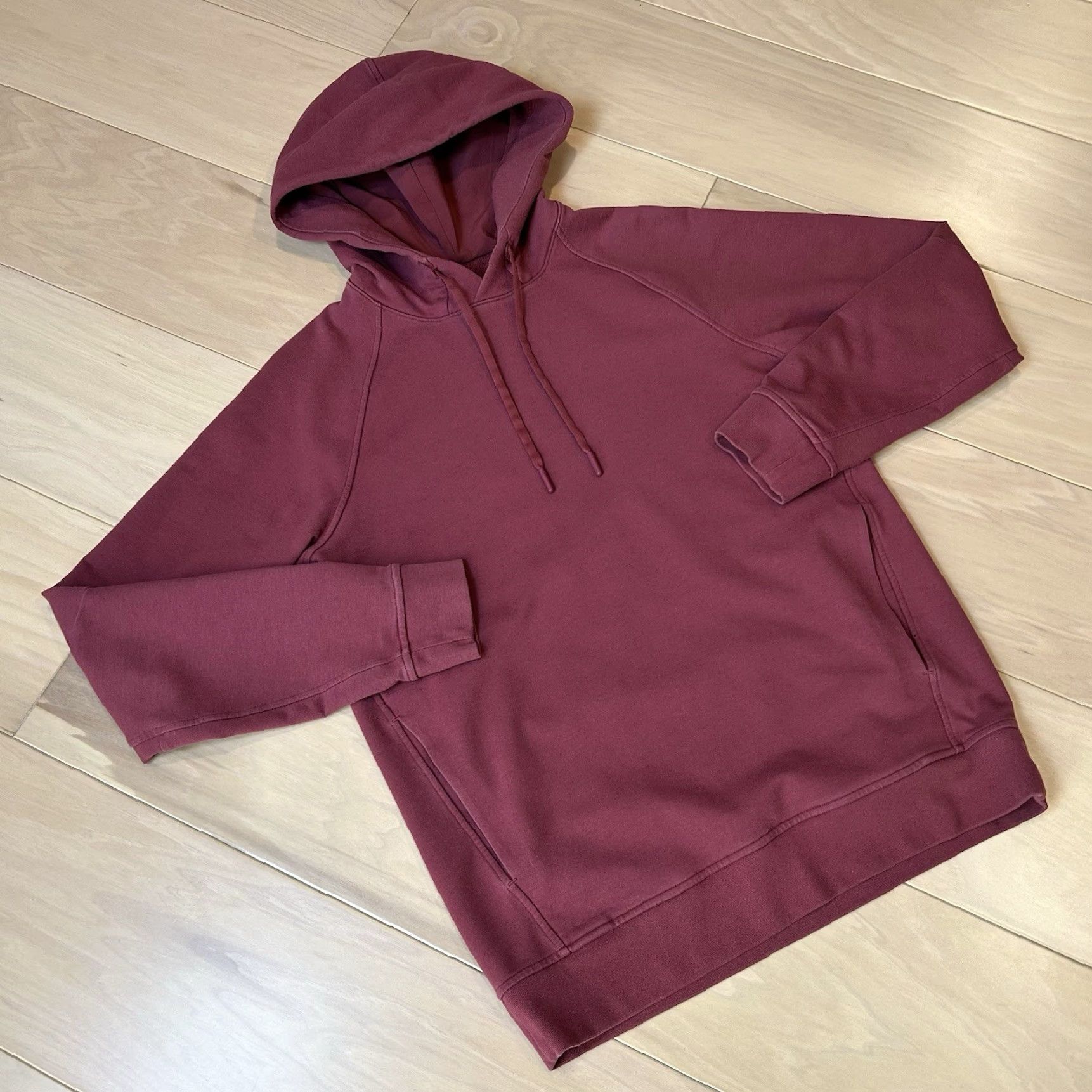 Lululemon Lululemon Men City Sweat Hoodie Pullover XS Long Sleeve Maroon Logo Hooded Zip, Regular Fit, Fleece, City, Athleisure, Urban Fashion, 90s? Size US XS / EU 42 / 0 - 2 Thumbnail