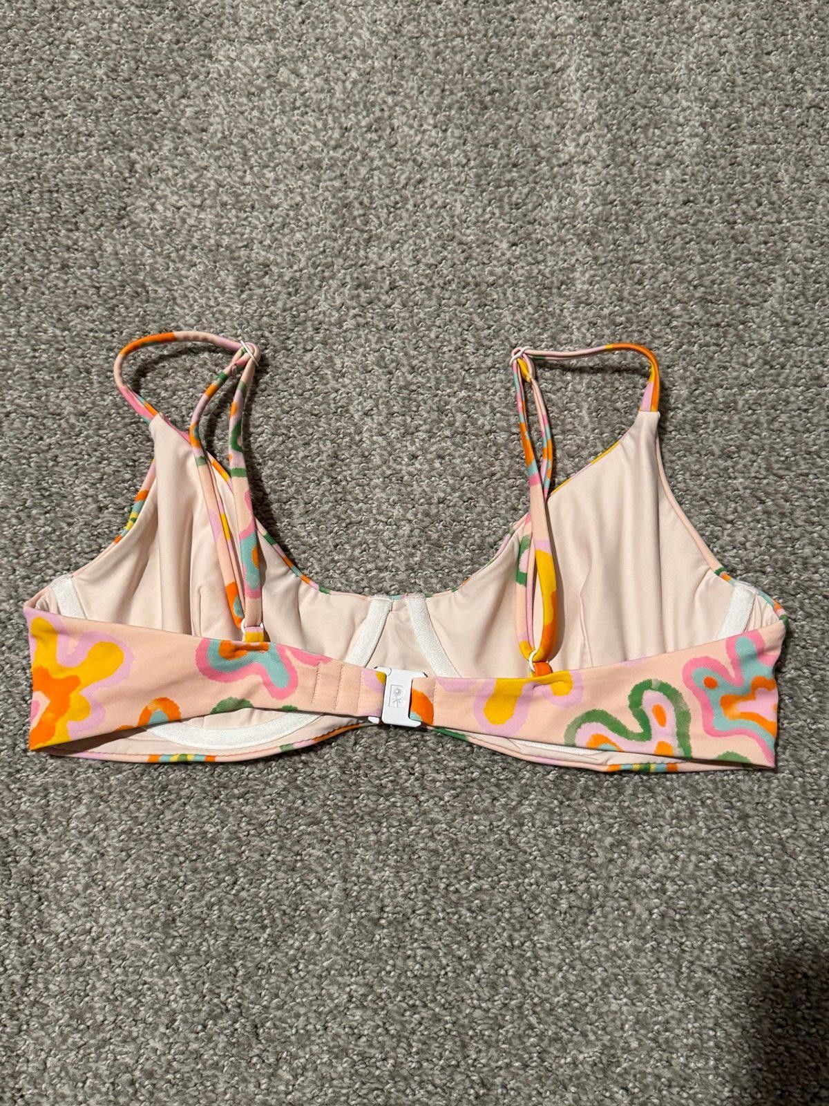 Designer Blackbough Pink Colorful Bikini Top | Women’s Size Medium Size ONE SIZE - 2 Thumbnail