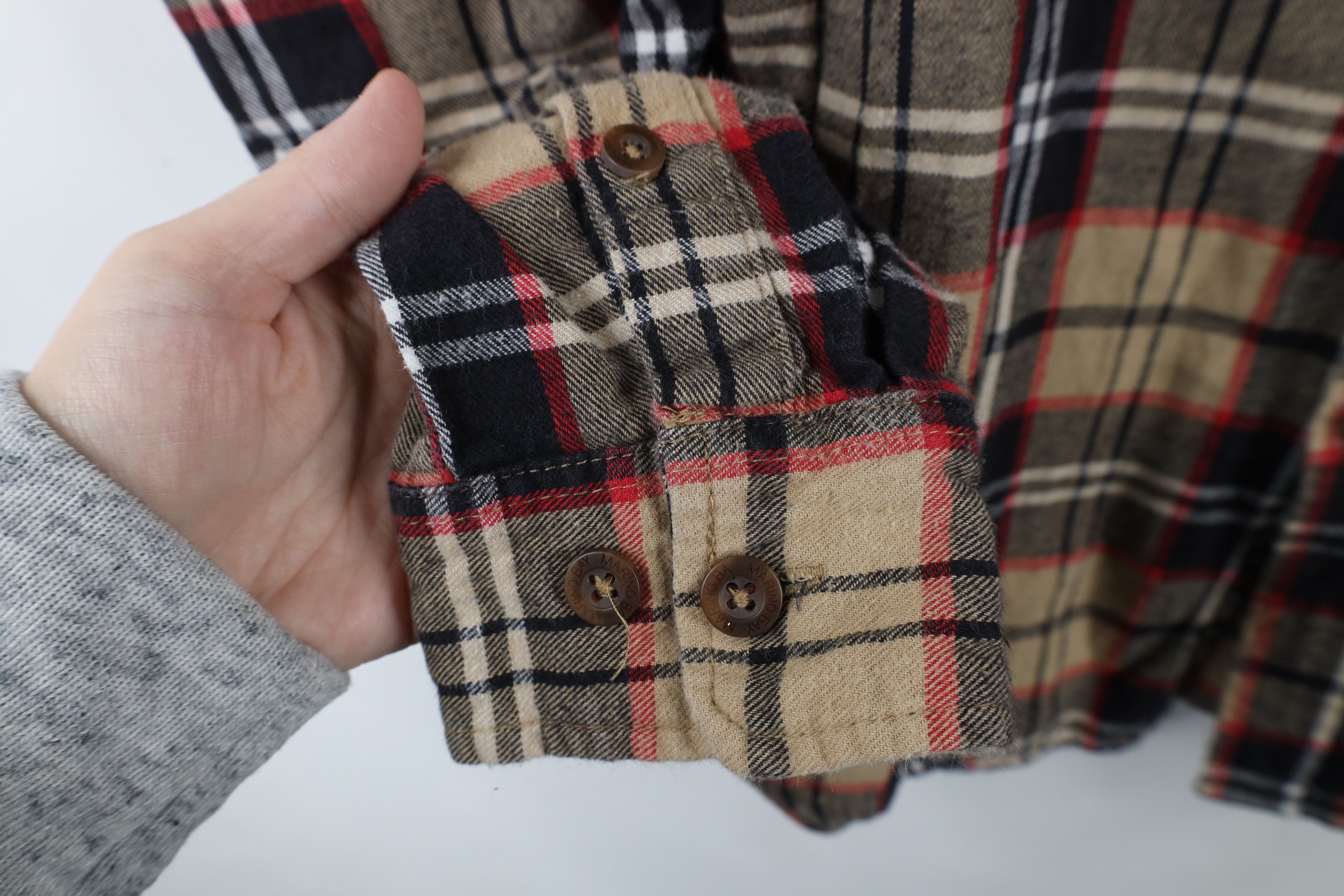 Vintage Vintage 90s Streetwear Collared Flannel Button Shirt Plaid Size US L / EU 52-54 / 3 - 5 Thumbnail