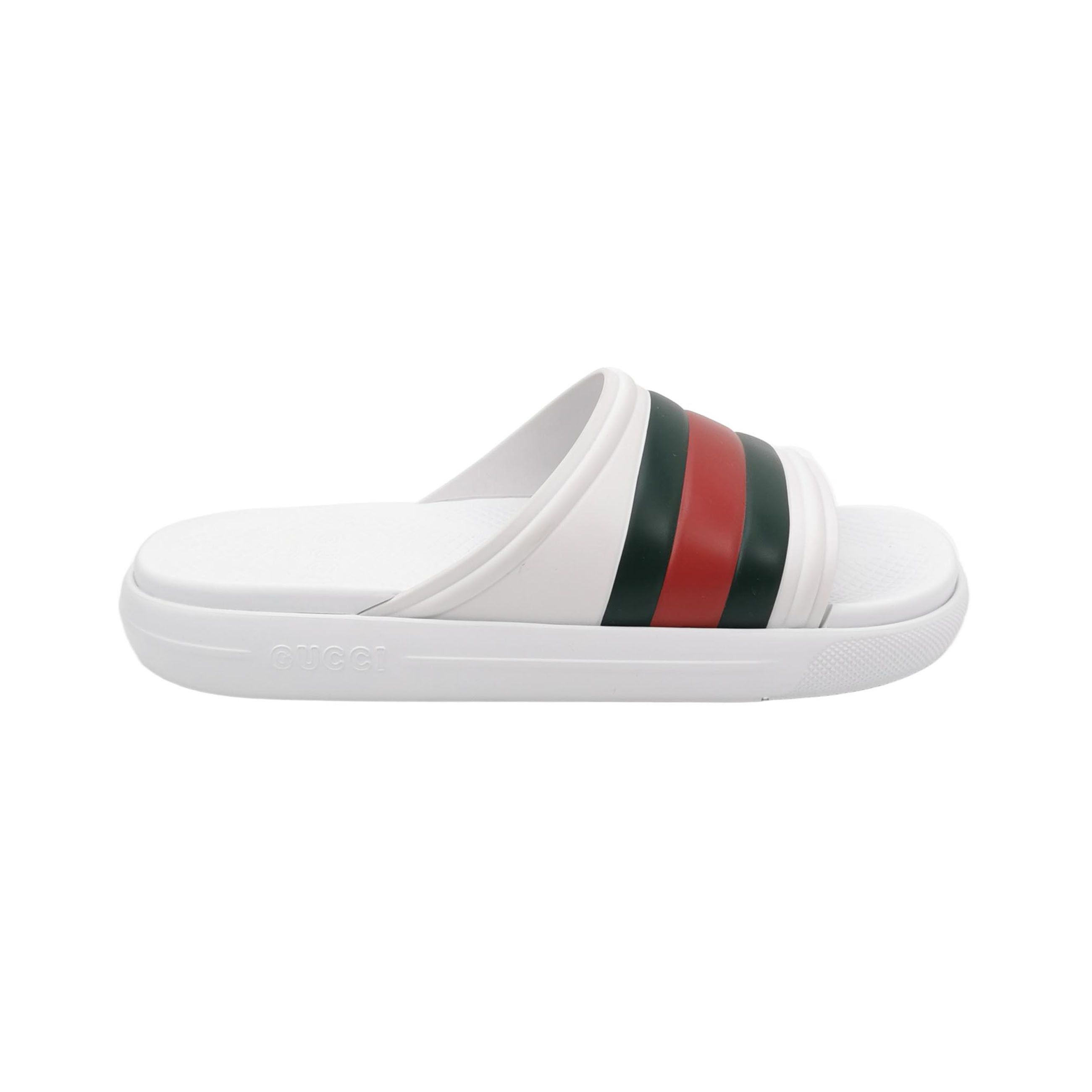 Gucci Gucci Web Stripe Rubber Slides Size 40 Size US 7 / EU 40 - 1 Thumbnail