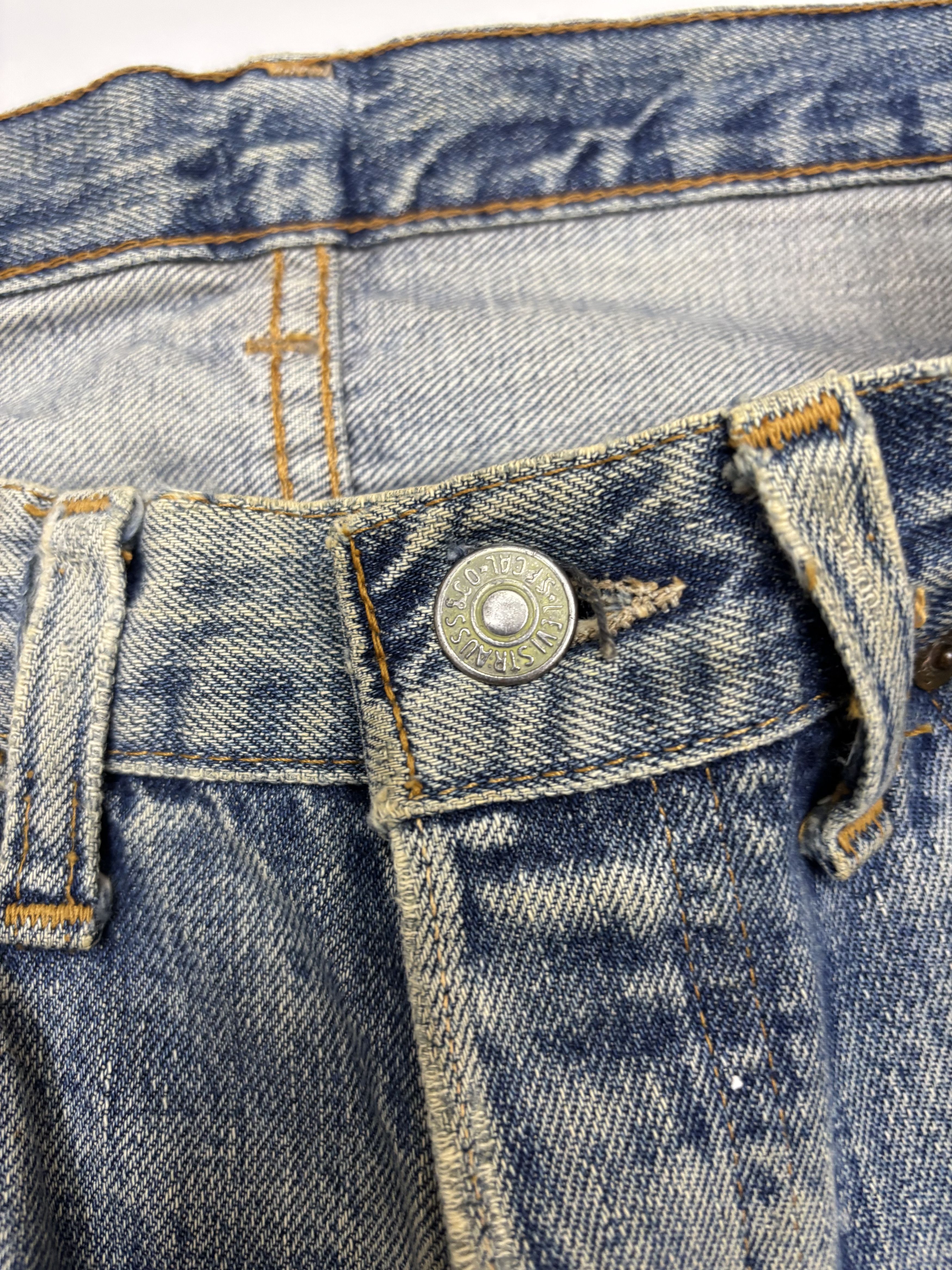 Levi's True Vintage Levis 501 Big E Selvedge Jeans Button 2 Size US 32 / EU 48 - 10 Thumbnail