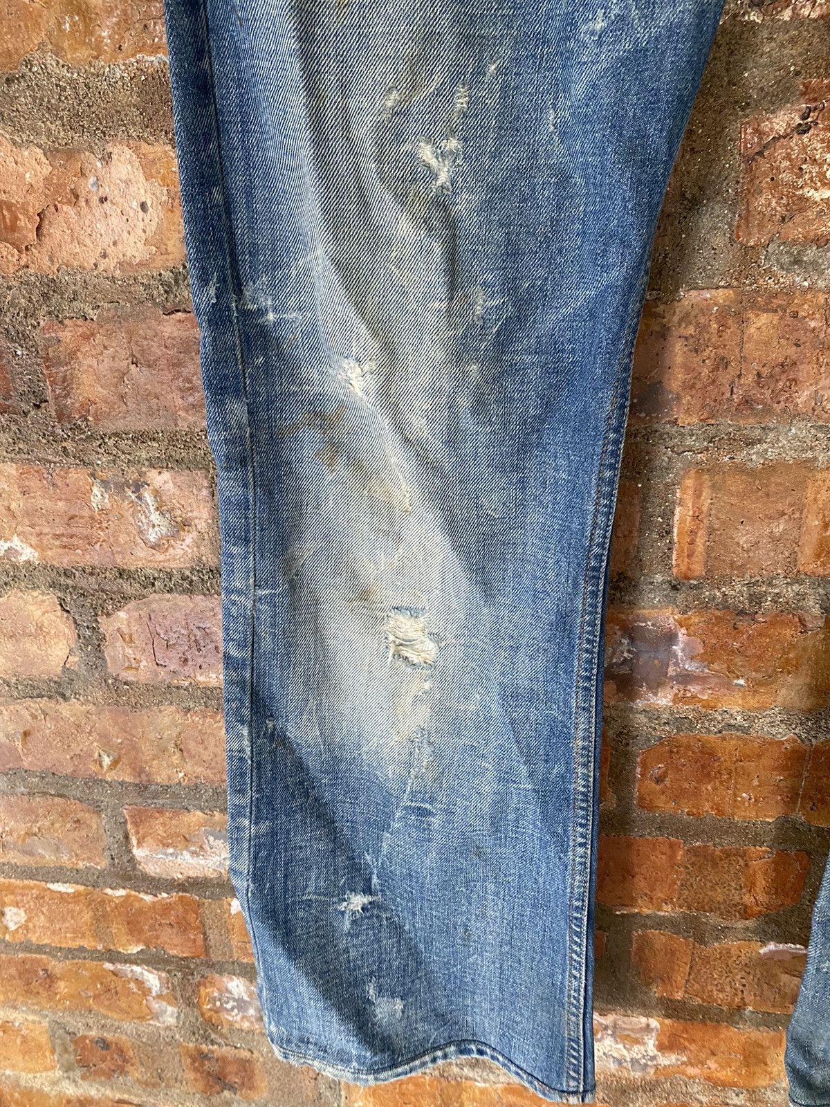 Diesel 2000s Diesel Distressed Dirty Whisker raw flare denim Size US 33 - 7 Thumbnail