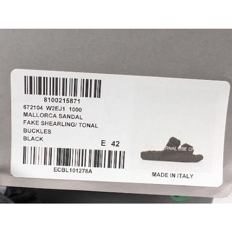 Balenciaga o1rshd1 Furry Shearling Mallorca Sandals in Black Size US 9 / EU 42 - 23 Thumbnail