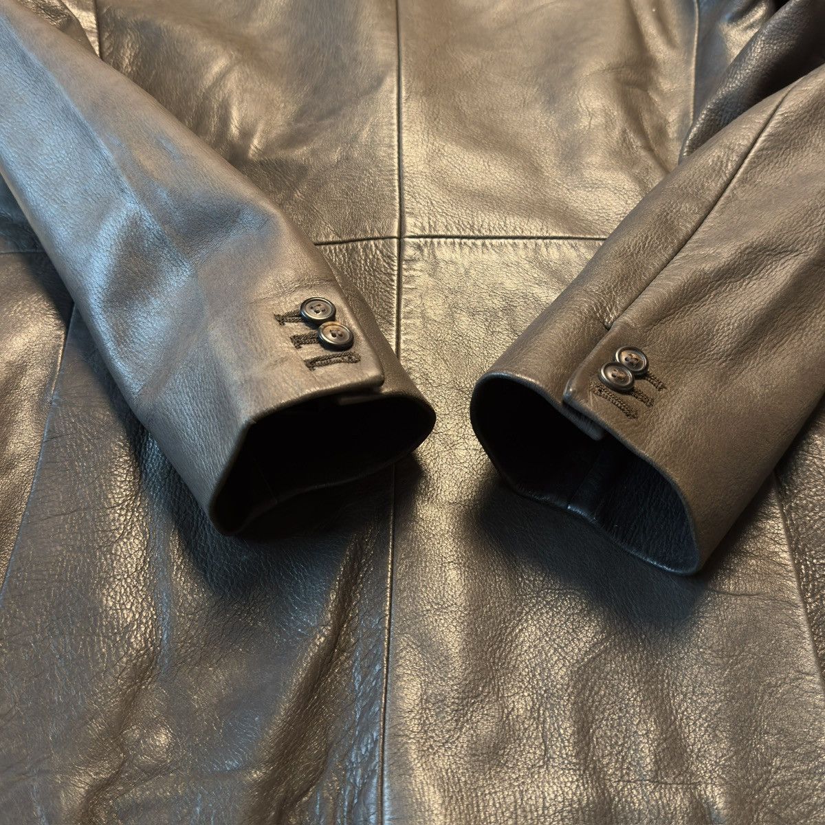 Maison Margiela AW2005 Maison Margiela Leather Blazer Jacket Size US M / EU 48-50 / 2 - 11 Thumbnail
