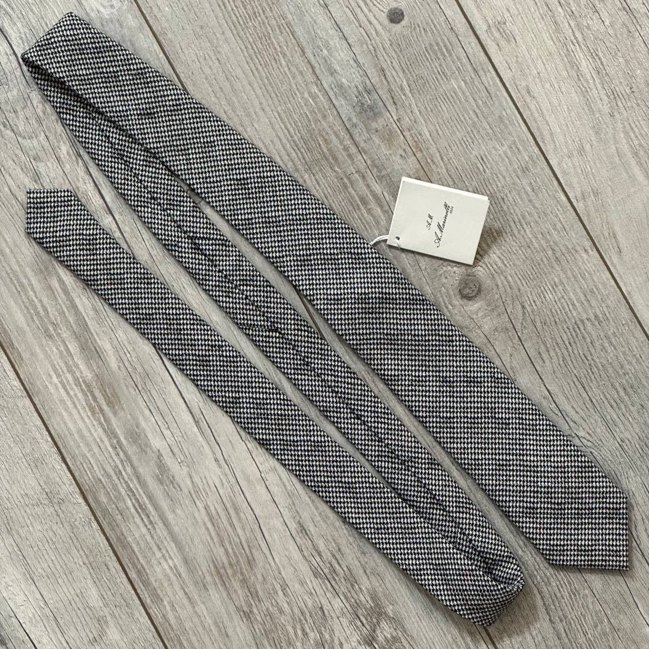 E. Marinella NEW A.Marinelli Napoli Lana Wool Tie Size ONE SIZE - 7 Thumbnail