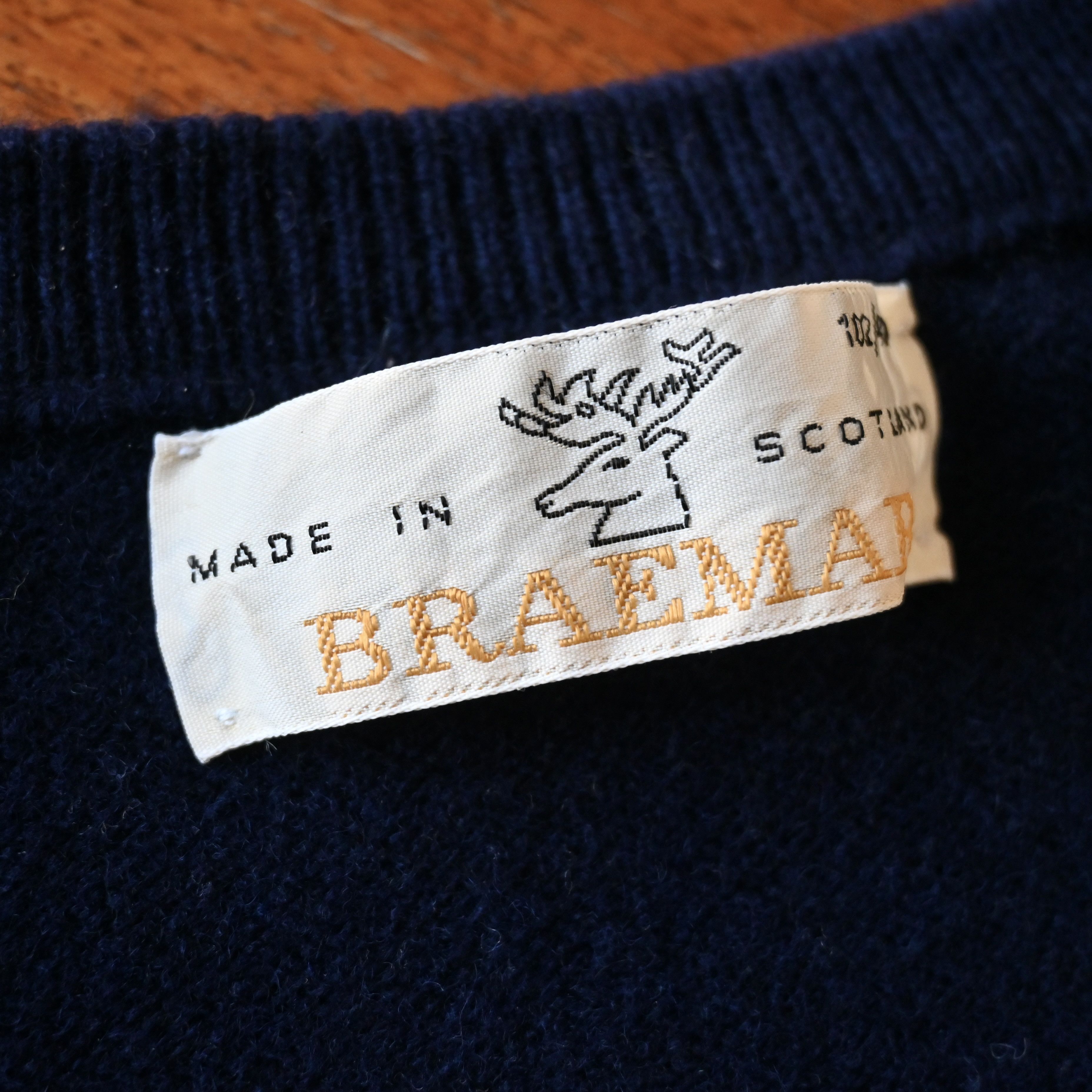 Vintage VTG 1990s BRAEMAR argyle pure wool sweater, made in Scotland Size US S / EU 44-46 / 1 - 12 Thumbnail