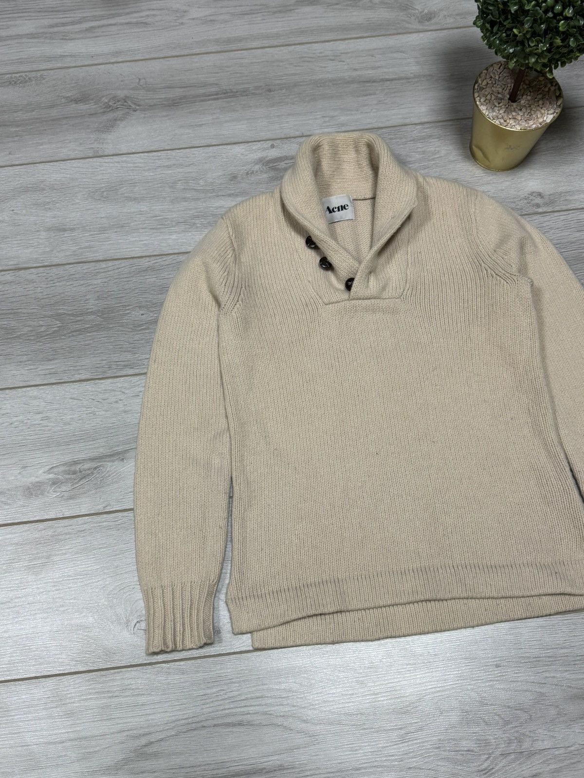 Acne Studios Acne Studios Normandie Wool Knit Sweater buttons Size US S / EU 44-46 / 1 - 3 Thumbnail