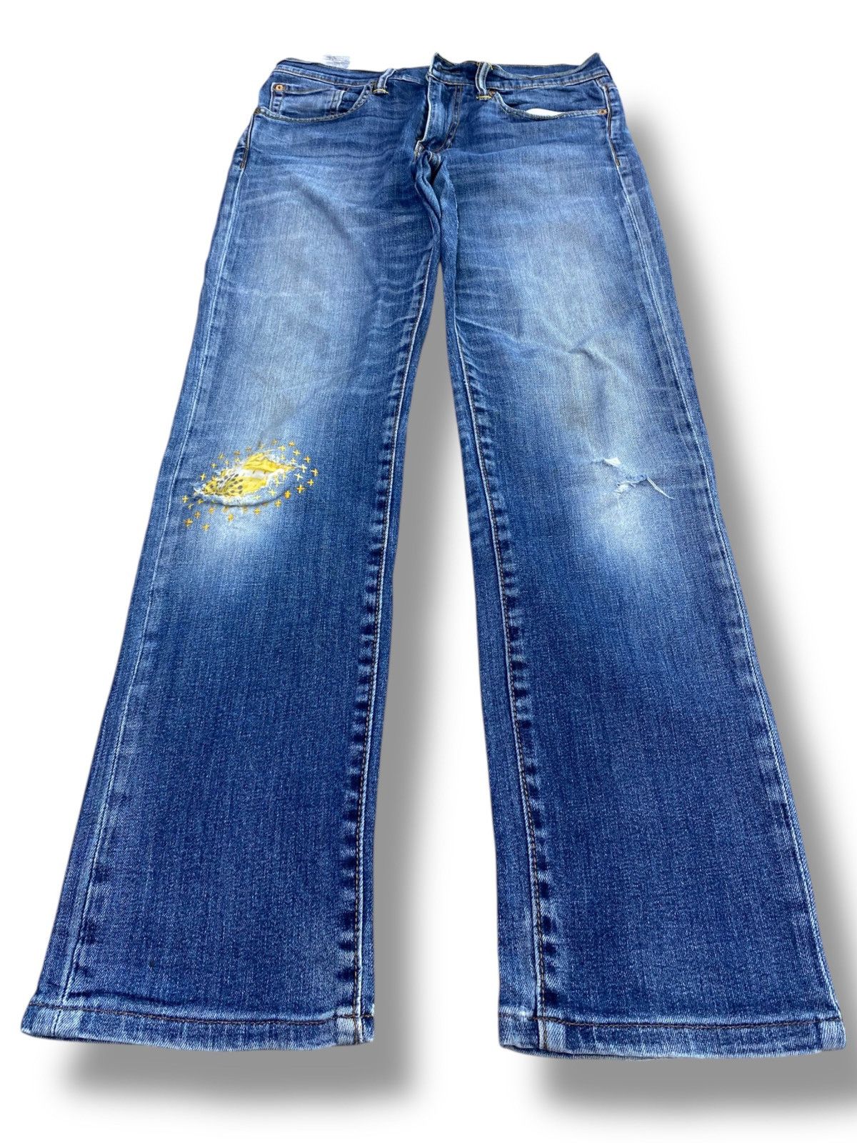 Levi's Levi’s 511 Whiskers Faded Wash Style Ripped Jeans Size US 30 / EU 46 - 1 Thumbnail