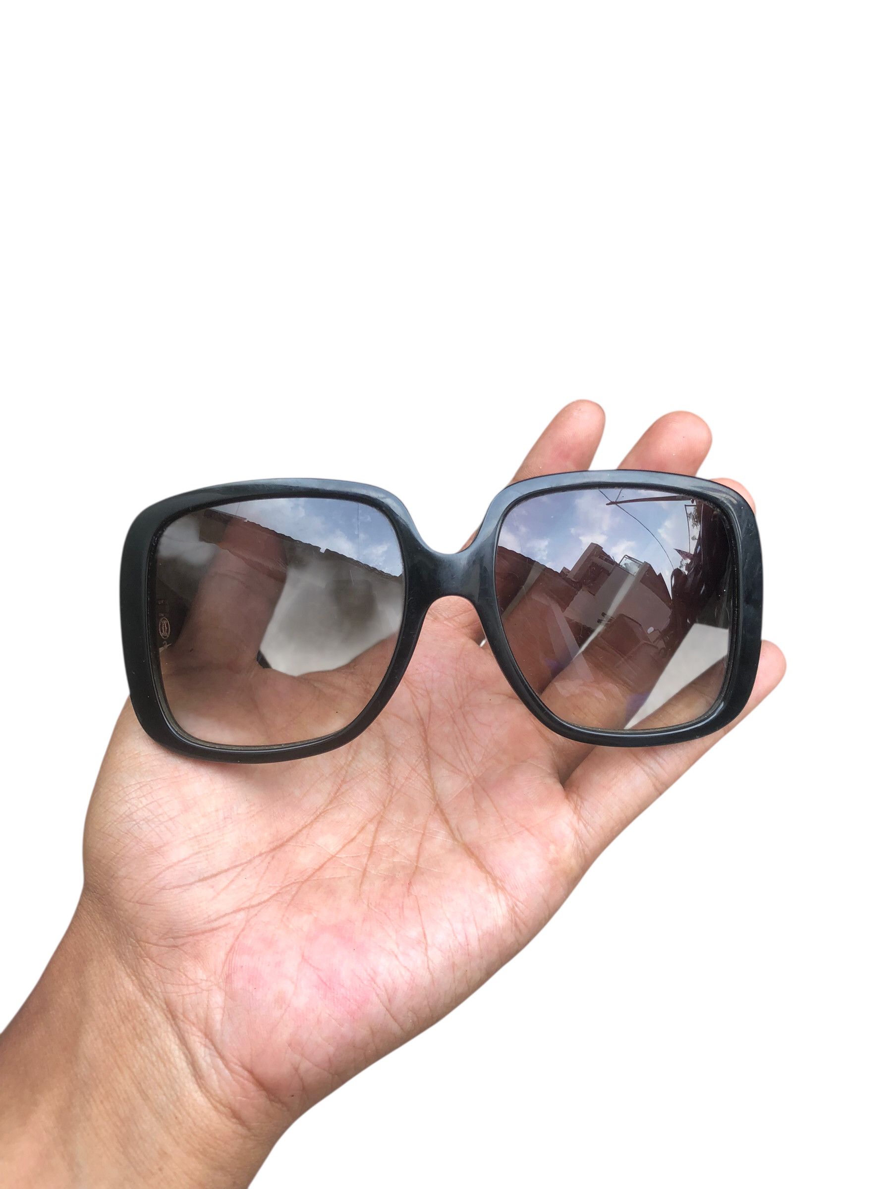 Cartier 💯Vintage CARTIER PARIS 140 Black Sunglasses CC Logo Square Size ONE SIZE - 1 Thumbnail