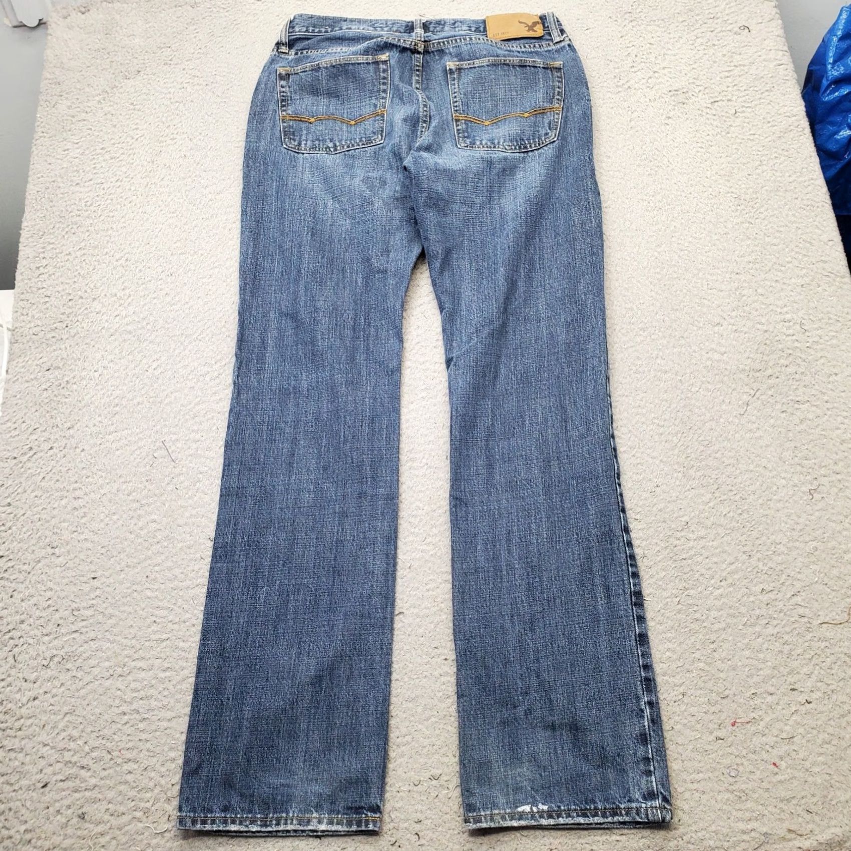 American Eagle Outfitters American Eagle Outfitters Jeans Mens 30x34 Blue Denim Straight Leg 5-Pocket Comfort Regular Mens Size 30 Blue Denim Jeans SKU F51260 Size US 30 / EU 46 - 2 Thumbnail