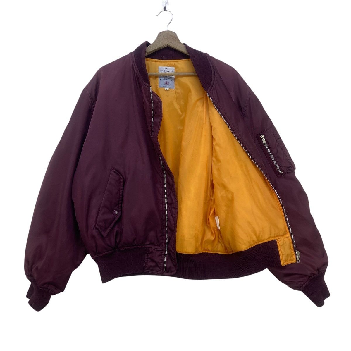 Japanese Brand Vintage R & L Street Fashion MA-1 Bomber Jacket Size US L / EU 52-54 / 3 - 3 Thumbnail