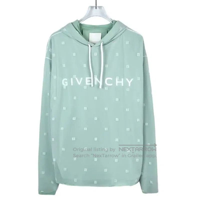 Givenchy Givenchy XS Green Logo Cotton Long Sleeve Hoodie . Size XS / US 0-2 / IT 36-38 - 1 Thumbnail