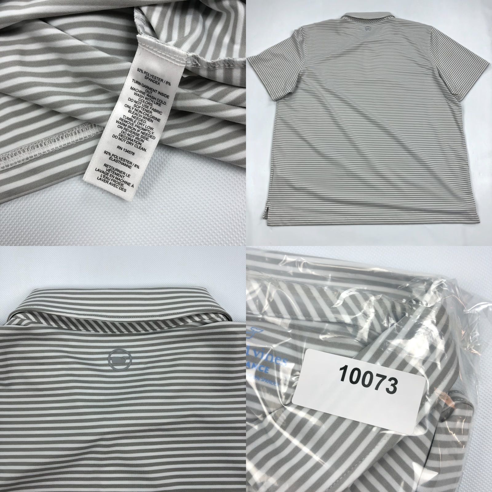 Vineyard Vines Vineyard Vines Polo Shirt Men 2XL Multicolor Striped Golf Performance Short Sleeve Mock Collared MLB Size US XXL / EU 58 / 5 - 8 Thumbnail