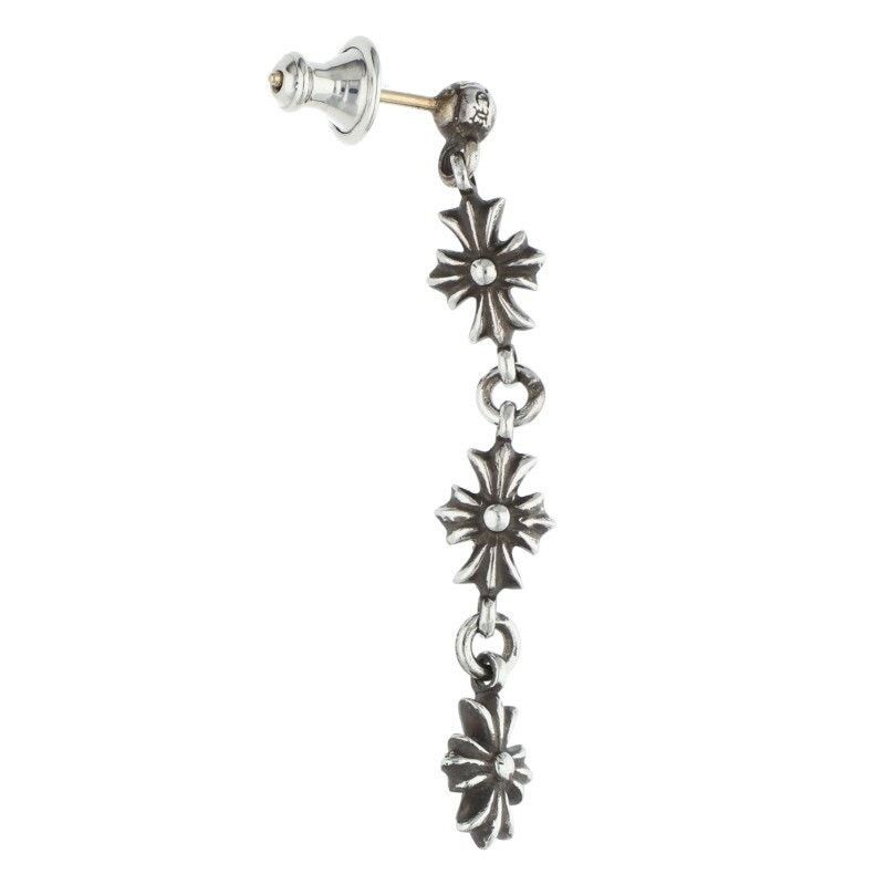Chrome Hearts Chrome Hearts Tiny ECH Plus 3 Drop Earring Size ONE SIZE - 2 Thumbnail