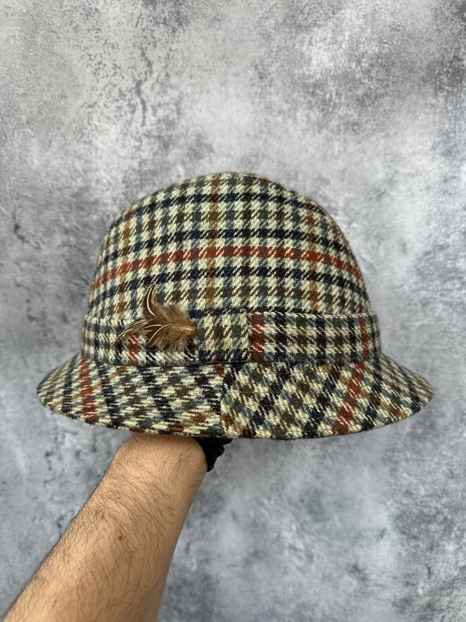 Kangol × Vintage Kangol Blanford Hunting Hat Tweed - Made in UK - Vintage Size ONE SIZE - 1 Thumbnail