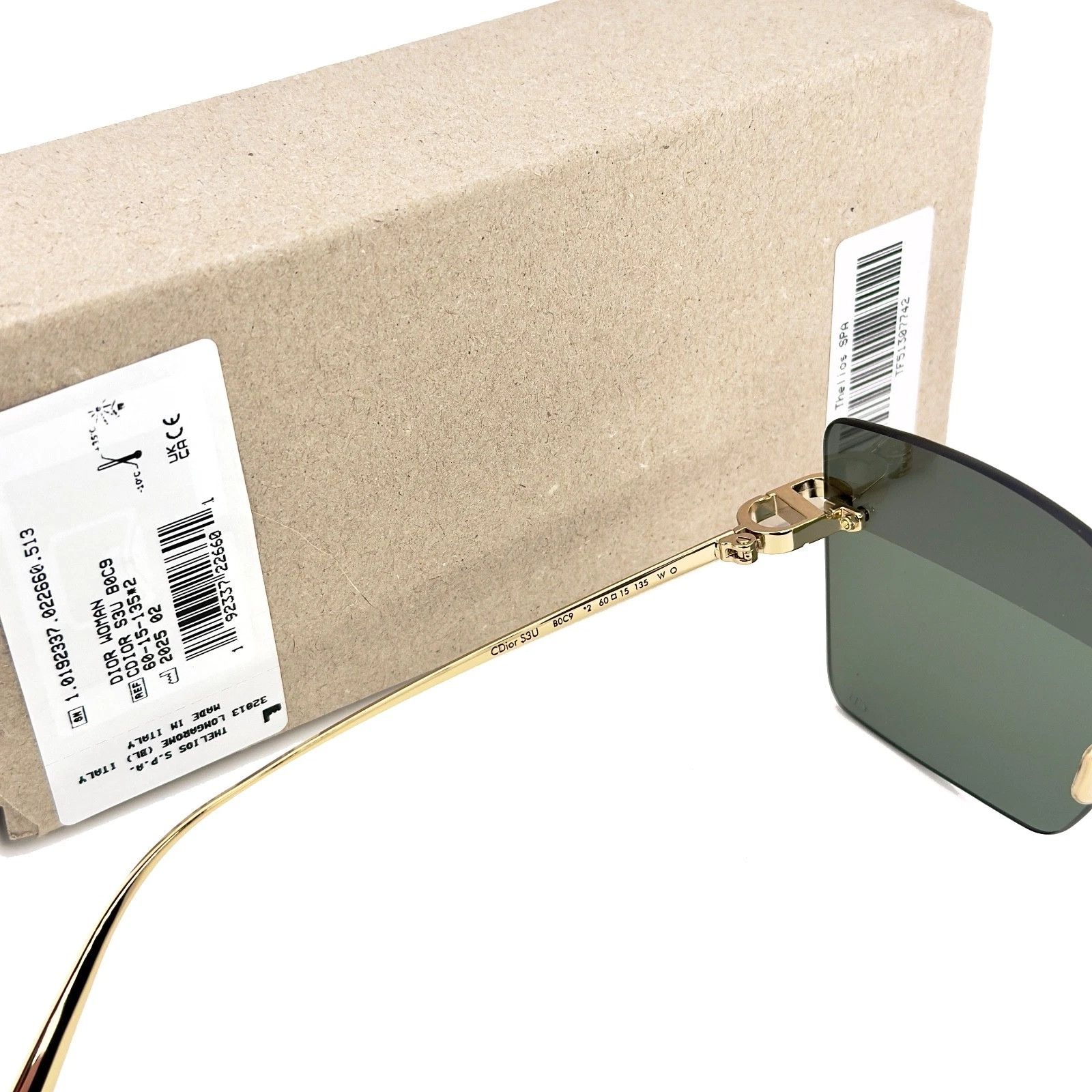 Christian Dior Monsieur CHRISTIAN DIOR CDIOR Gold Green Line S3U Sunglass CD40195U Size ONE SIZE - 9 Thumbnail