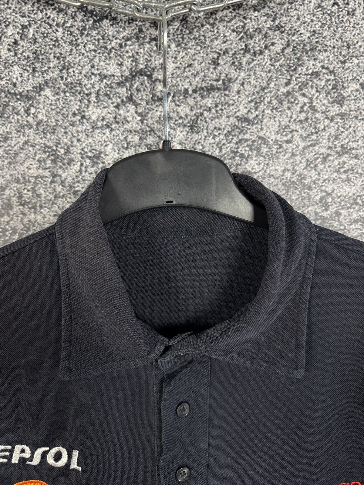 Honda Vintage Honda Racing Long Sleeve Polo Shirt Pepsol Gas Sz L Size US L / EU 52-54 / 3 - 9 Thumbnail