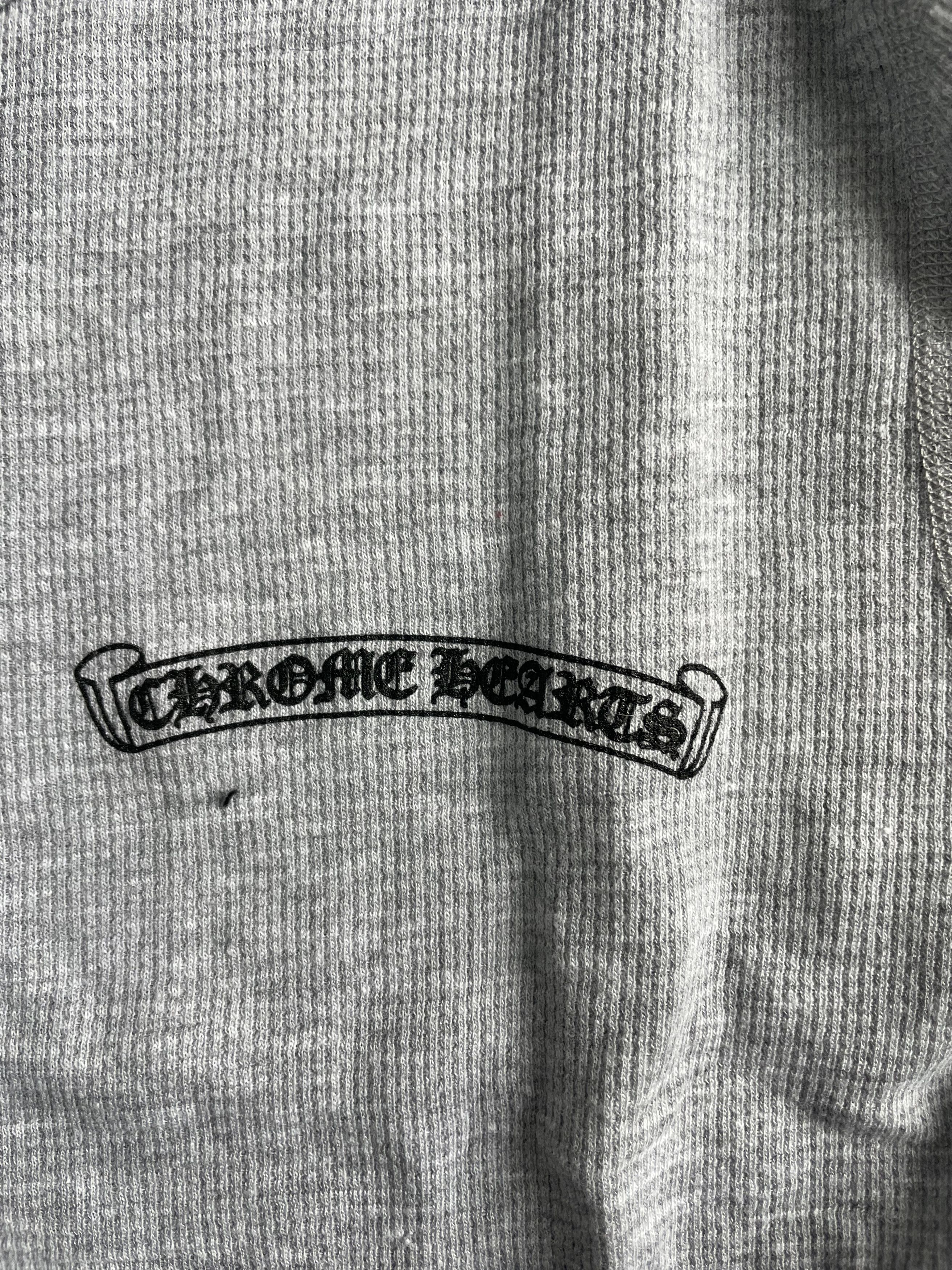 Chrome Hearts Chrome Hearts Scroll Logo Sleeve Waffle Thermal Shirt Size M / US 6-8 / IT 42-44 - 4 Thumbnail