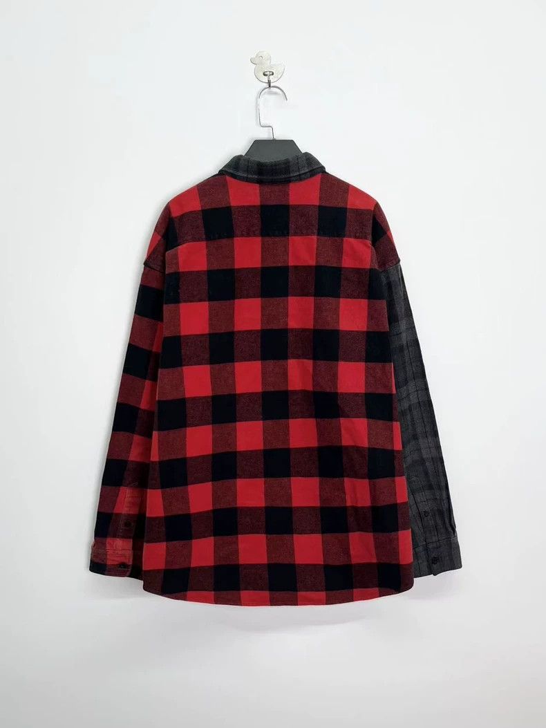 Balenciaga Balenciaga size 39 Black and red two-tone patchwork plaid Size US M / EU 48-50 / 2 - 2 Thumbnail