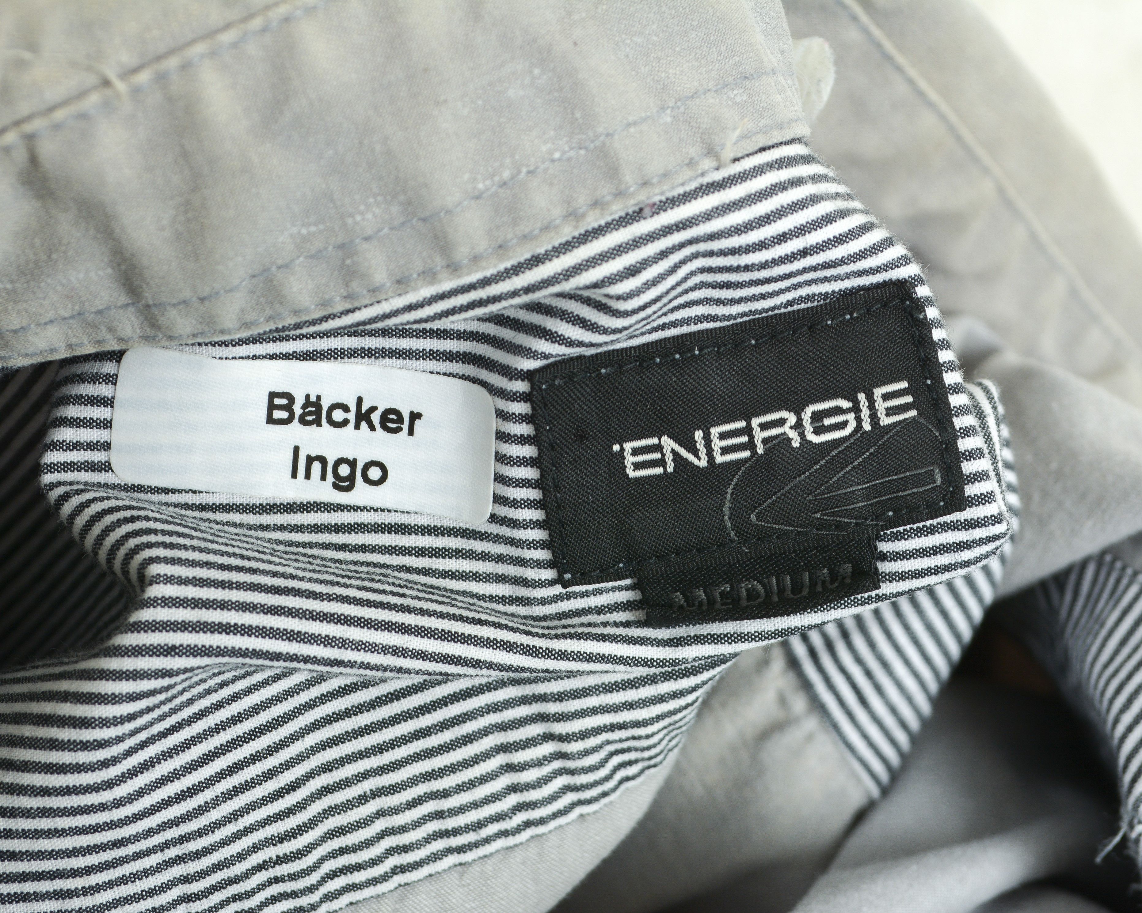 Energie Button Up Shirt Denim Grey Long Sleeved Casual Cotton Top Size US M / EU 48-50 / 2 - 7 Thumbnail