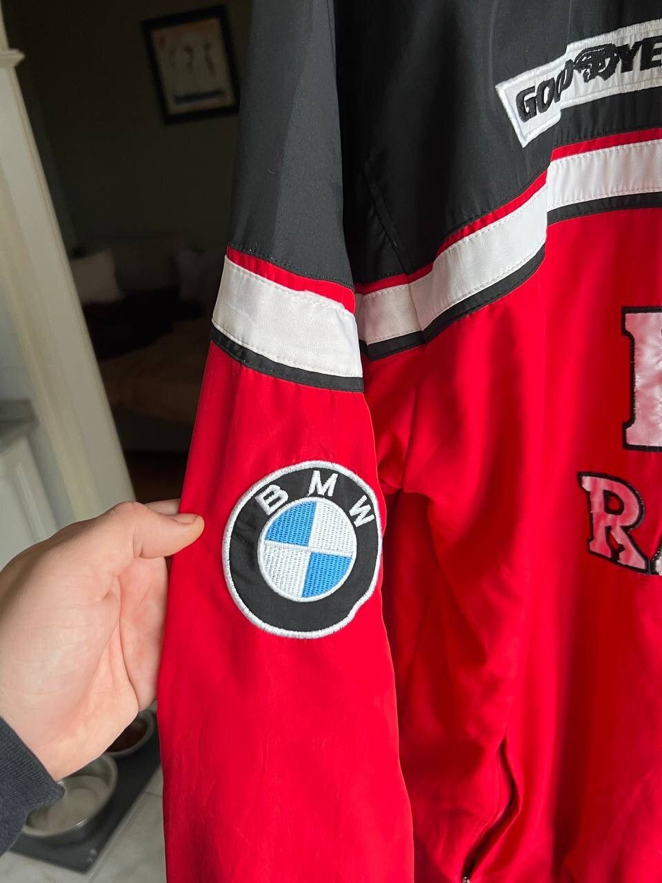 Vintage Vintage 90s BMW Racing Team Jacket Size XL Two side Size US XL / EU 56 / 4 - 2 Thumbnail