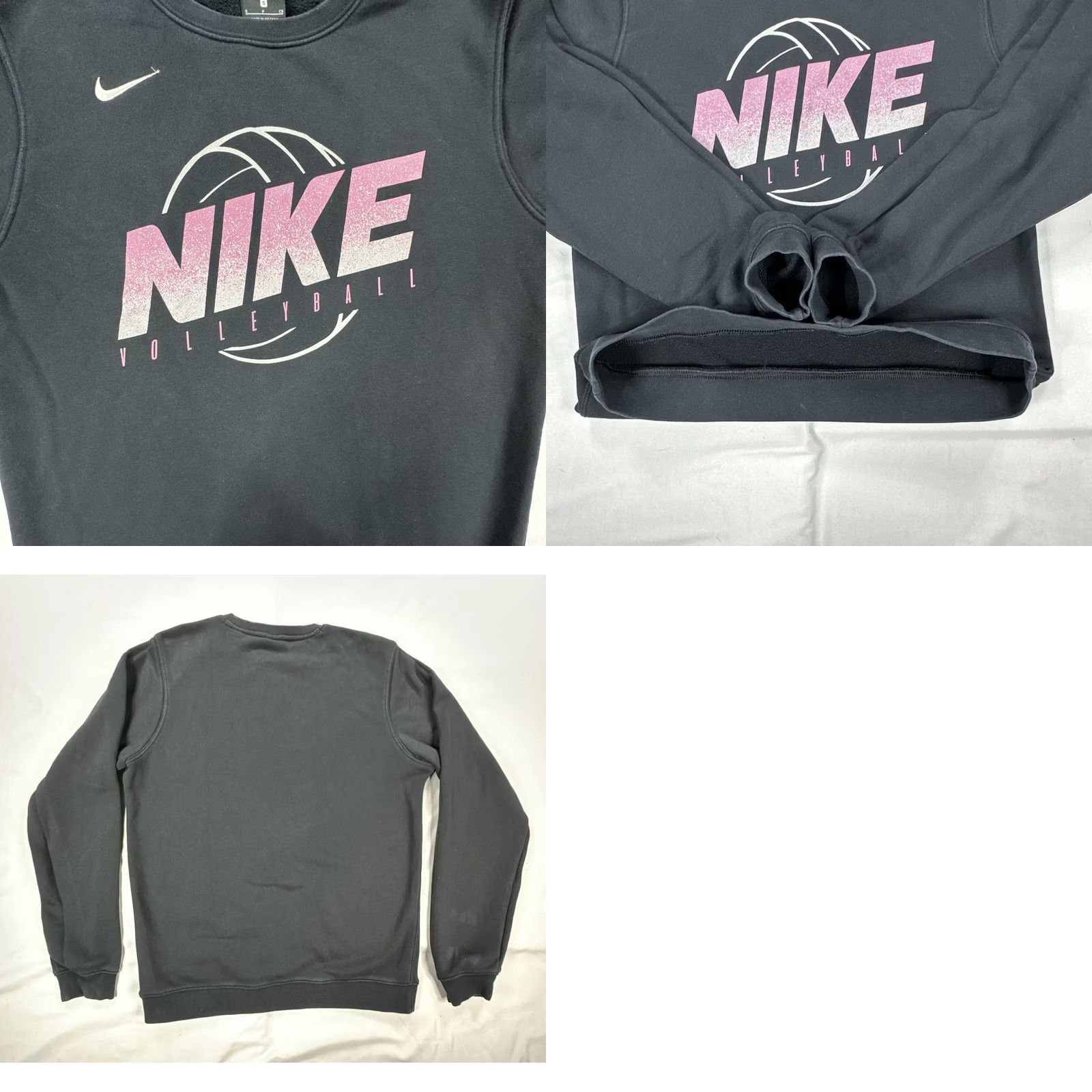 Nike Nike Shirt S Black Volleyball Sweatshirt Crewneck Graphic Swoosh Size US S / EU 44-46 / 1 - 8 Thumbnail