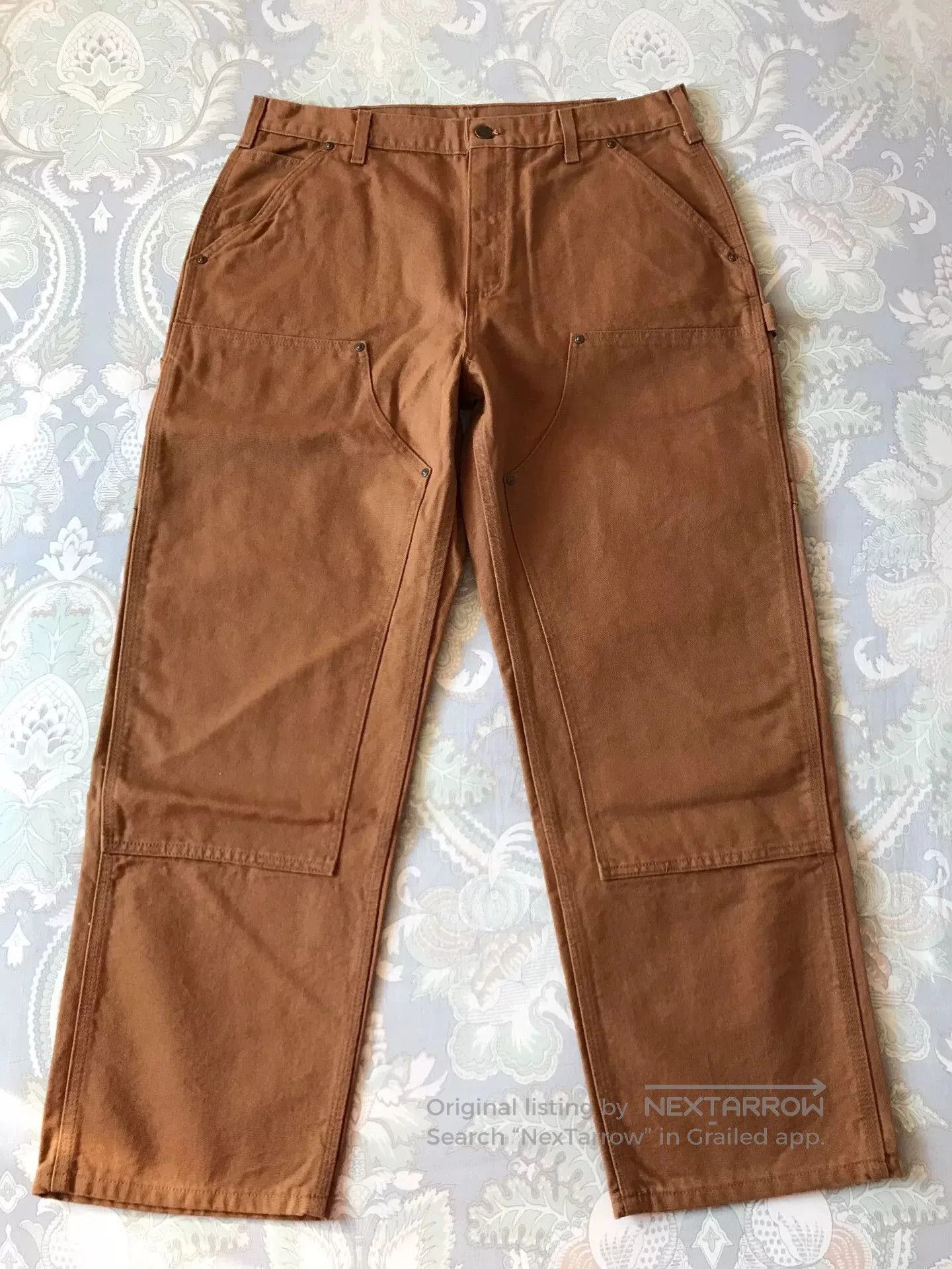 Carhartt Carhartt B136 Brown W36L30 Double Knee Pants. Size US 36 / EU 52 - 2 Thumbnail