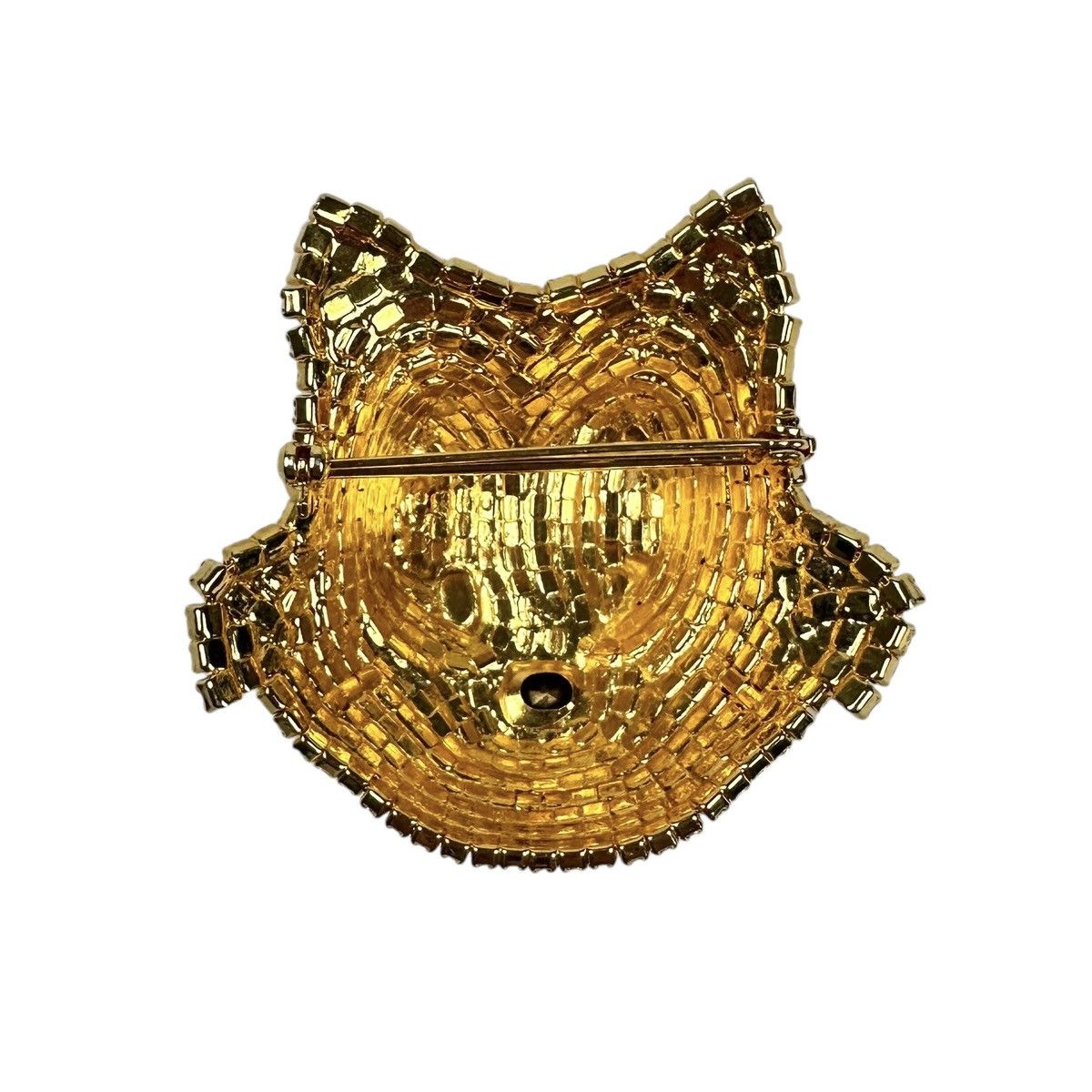 Vintage Vintage Gold Plated Felix the Cat Swarovski Crystal Brooch Size ONE SIZE - 5 Thumbnail