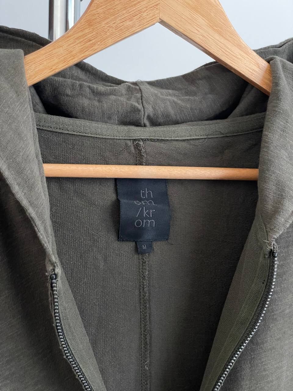 Thom Krom Thom Krom Avant Garde Double Layer Green Zip Hoodie Size US M / EU 48-50 / 2 - 5 Thumbnail