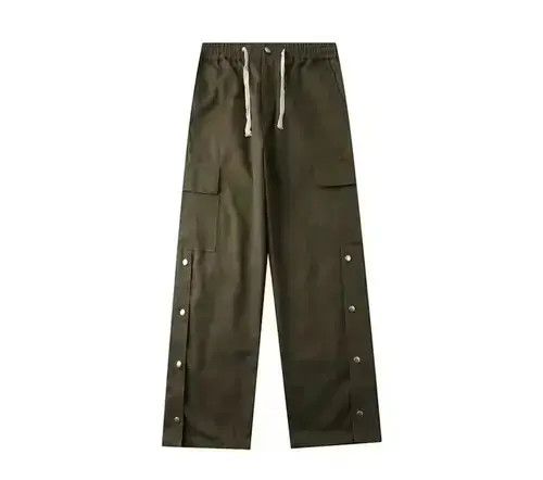 Japanese Brand 21SS Indigo Union Japan Military Green Worker Buttons Pants Size US 31 - 1 Thumbnail