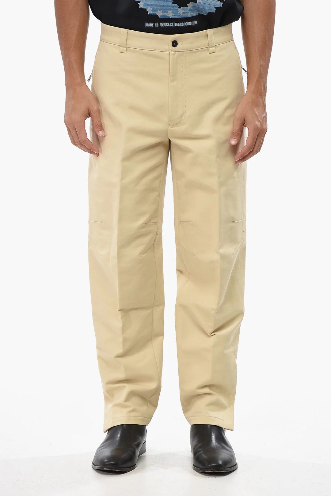 Lanvin og1mm0426 Lightweight Cotton Pant in Beige Size US 34 / EU 50 - 1 Thumbnail