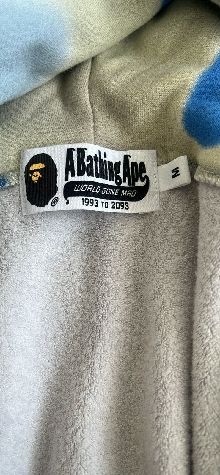 Bape LIQUID CAMO SHARK RELAXED FIT FULL ZIP HOODIE Size US M / EU 48-50 / 2 - 8 Thumbnail