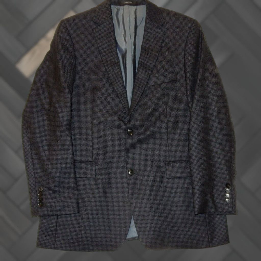 Hugo Boss VINTAGE HUGO BOSS Blazer Jacket Wool Size 42L Men's Blue Classic Size 42R - 1 Thumbnail
