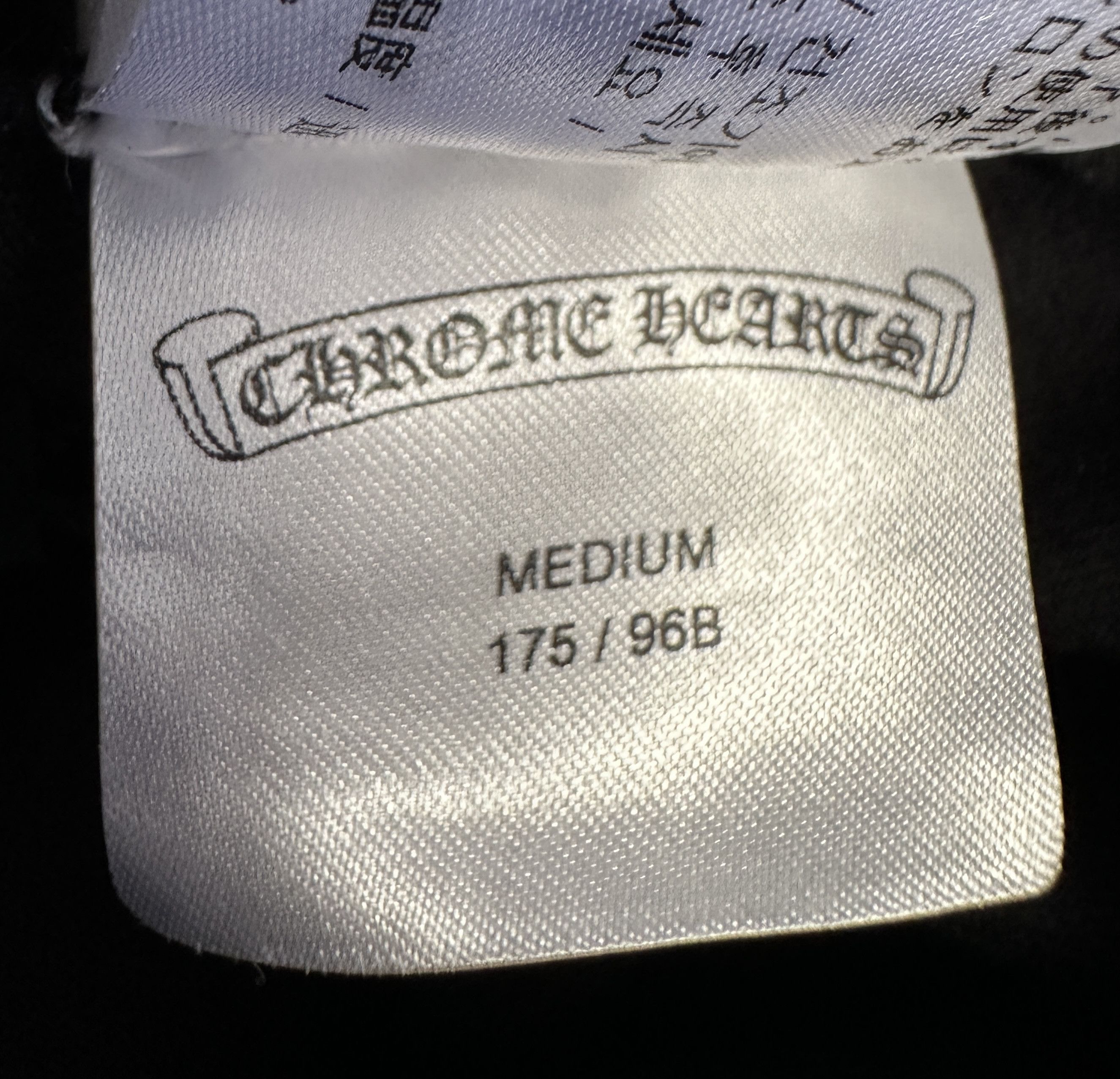 Chrome Hearts Chrome Hearts Classic Neck Logo Print Tee Black Size US M / EU 48-50 / 2 - 8 Thumbnail