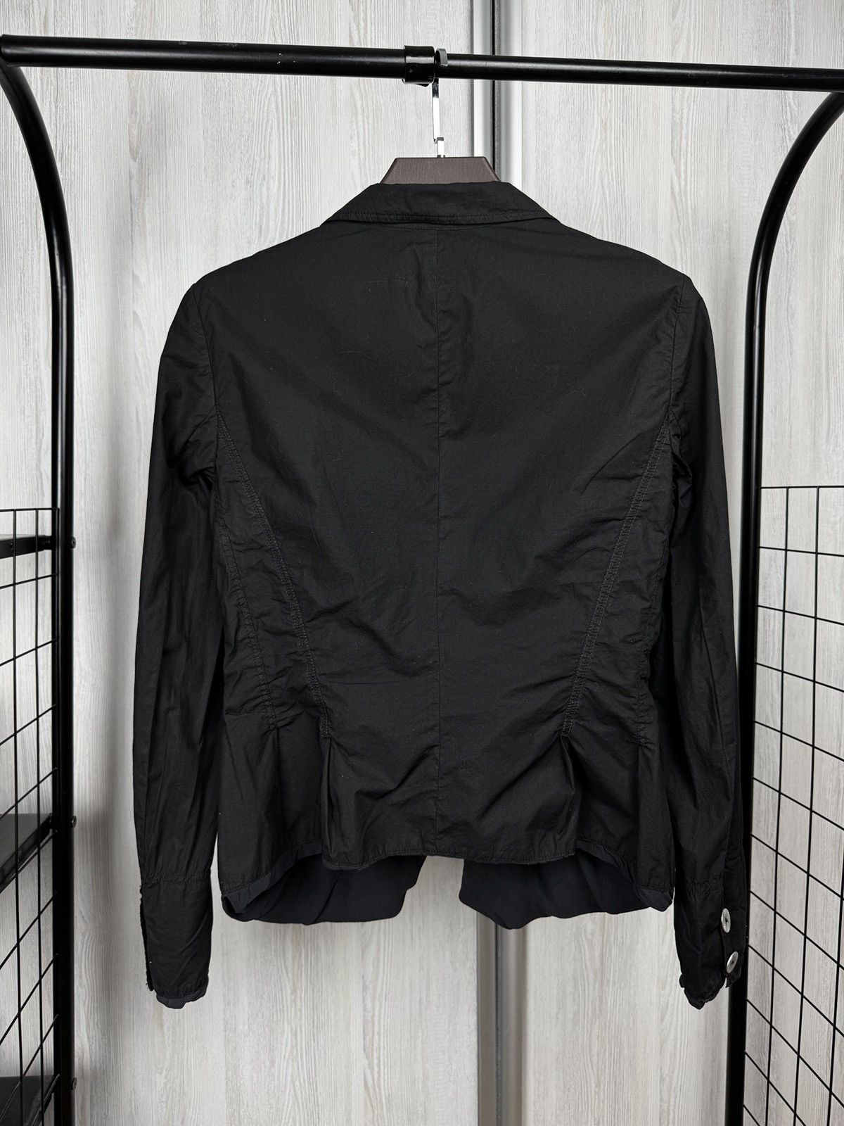 Sportmax Sportmax Code Max Mara black avant garde cotyon silk blazer Size XL / US 12-14 / IT 48-50 - 8 Thumbnail