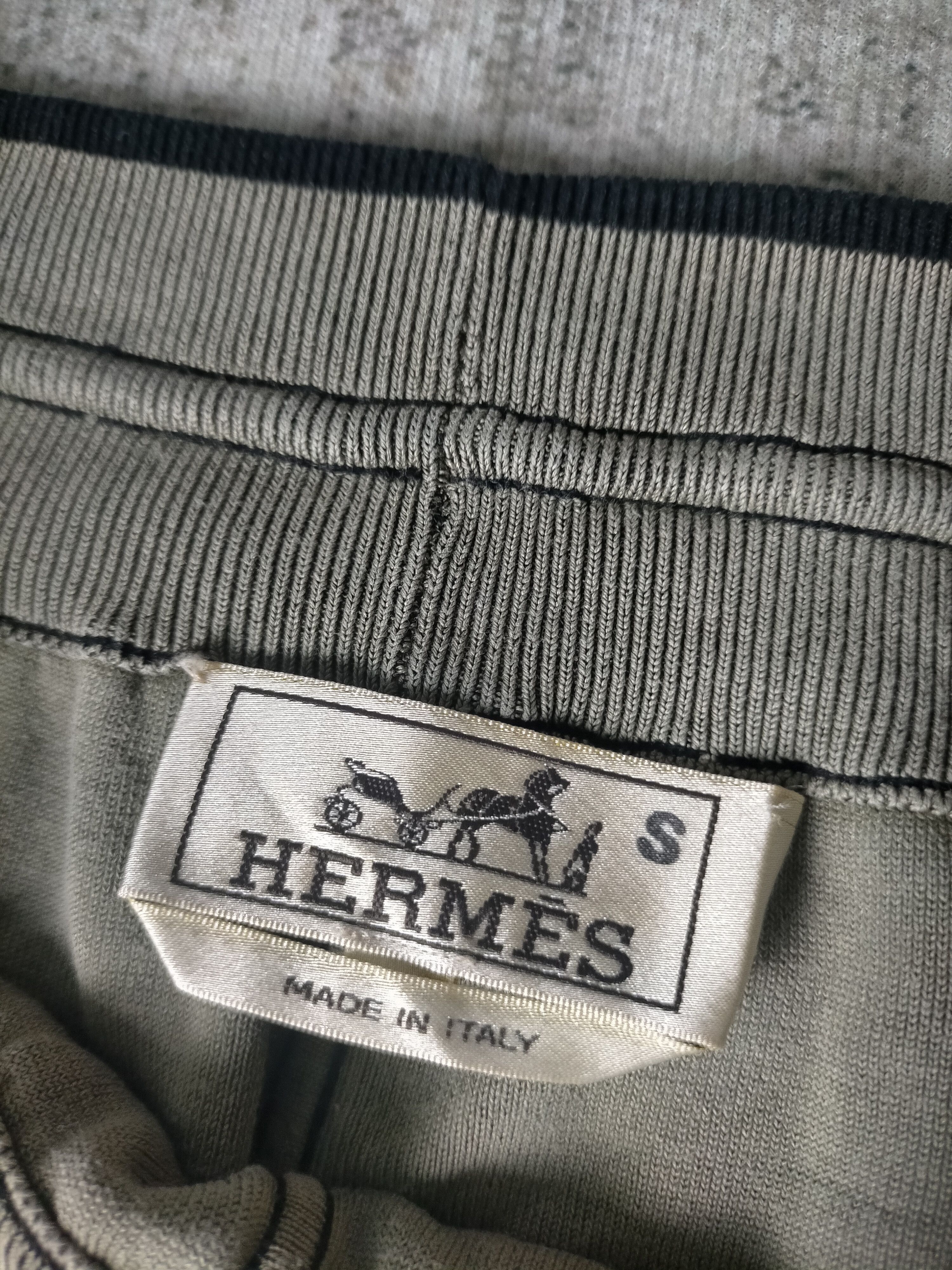 Hermes 🔥Vintage Hermes Logo H Black Sweatpants Size US 35 - 5 Thumbnail