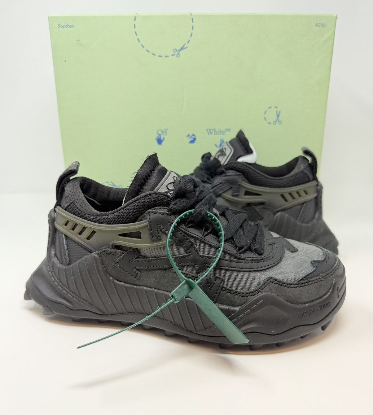 Off-White Off-White ODSY-1000 Sneaker Black Size US 8 / IT 38 - 1 Thumbnail
