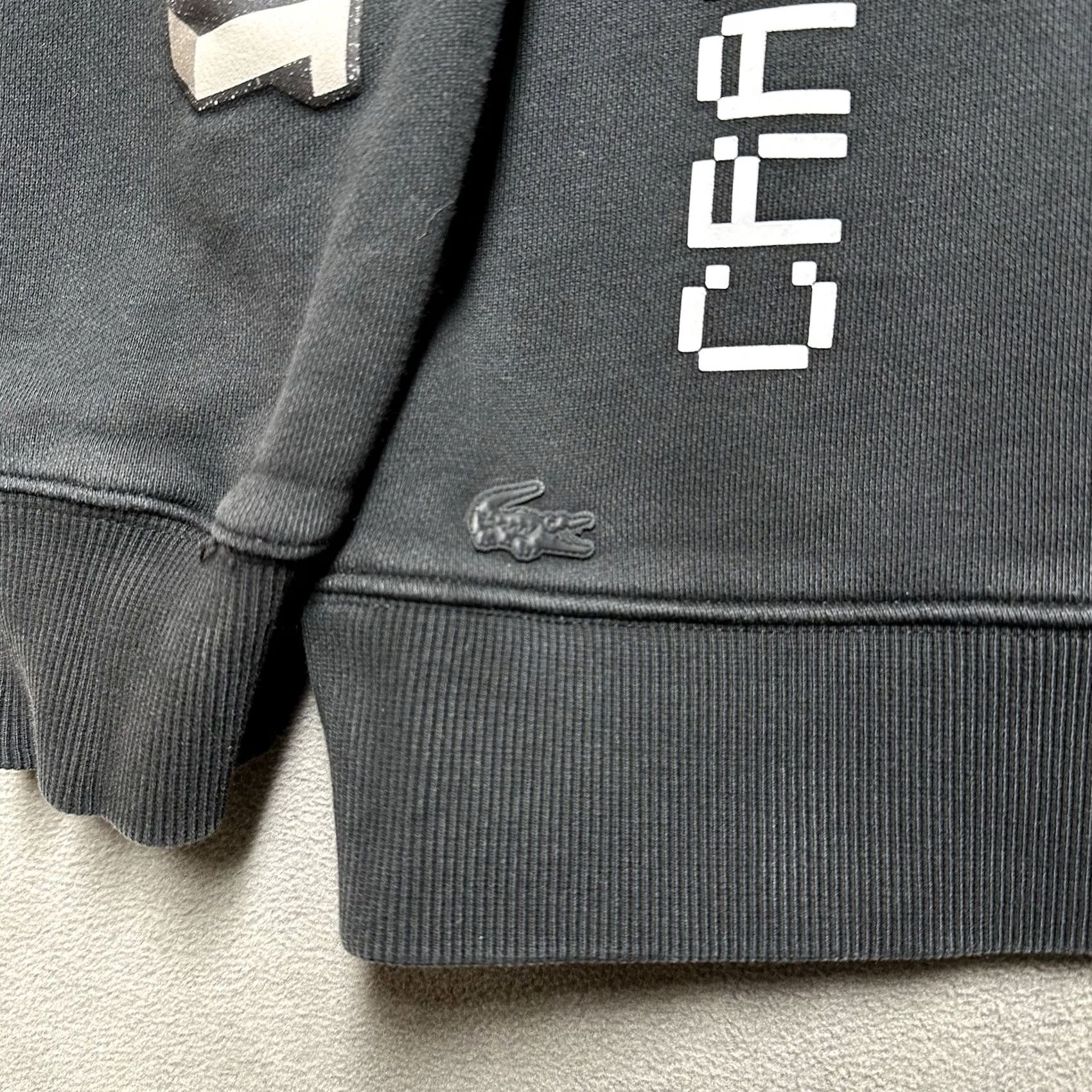 Lacoste Lacoste LIVE x Minecraft Sweatshirt Mens XL Black Loose Fit Terry Hoodie GUC Size US XL / EU 56 / 4 - 7 Thumbnail