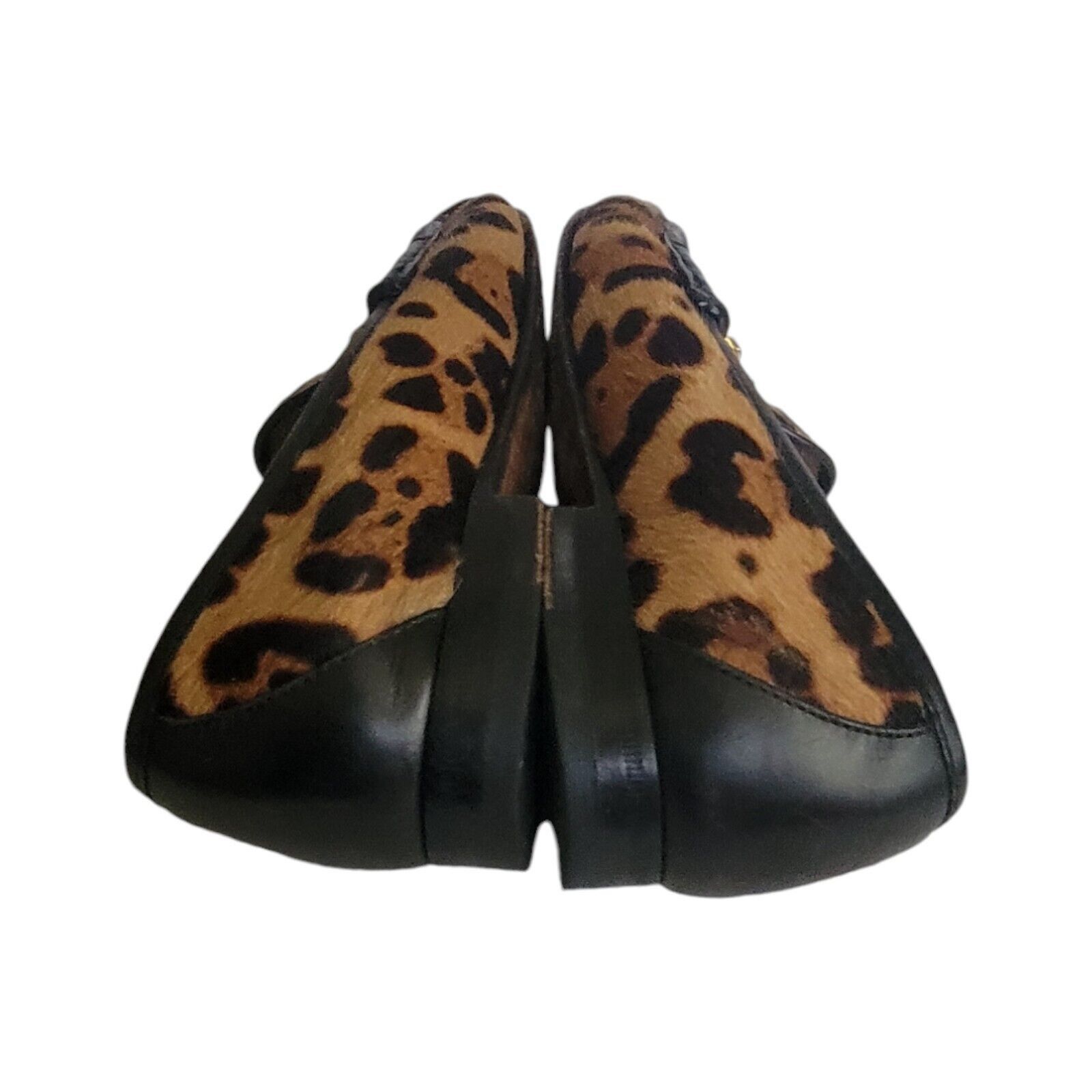 Gucci GUCCI Black Brown Calf Hair Animal Print Loafers Made Italy Size US 5.5 / IT 35.5 - 7 Thumbnail