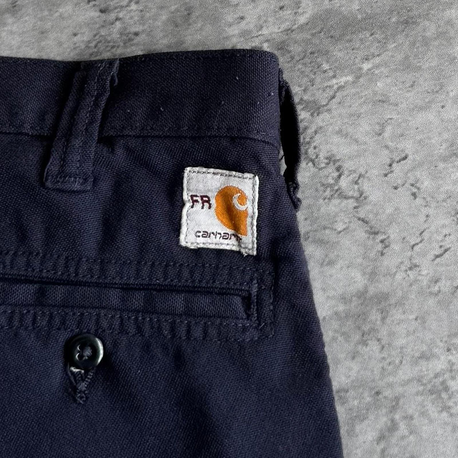 Carhartt × Carhartt Wip × Vintage Vintage Y2K Carhartt Navy Blue Cargo Skater Technical Pants Size US 34 / EU 50 - 3 Thumbnail