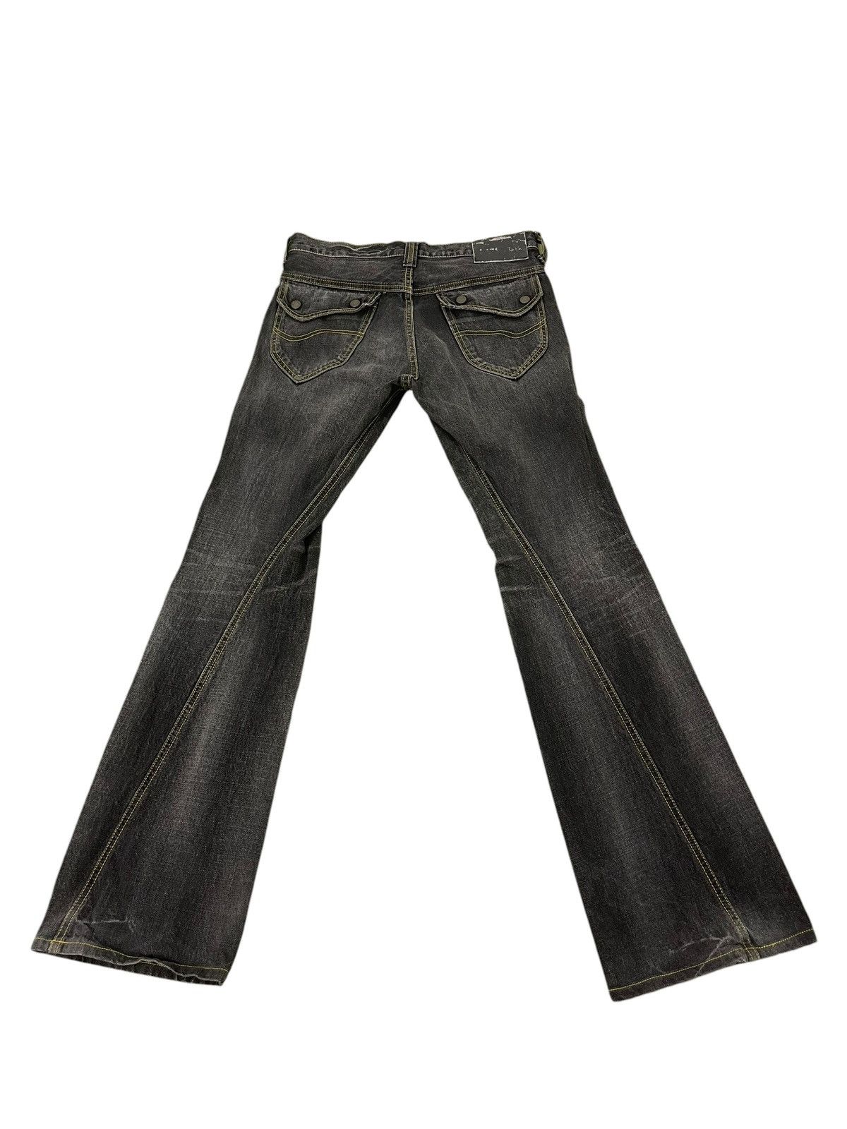 Japanese Brand Flare Jeans Lee Japan Faded Distress Boot Cut 8🟦9 Size US 30 / EU 46 - 10 Thumbnail