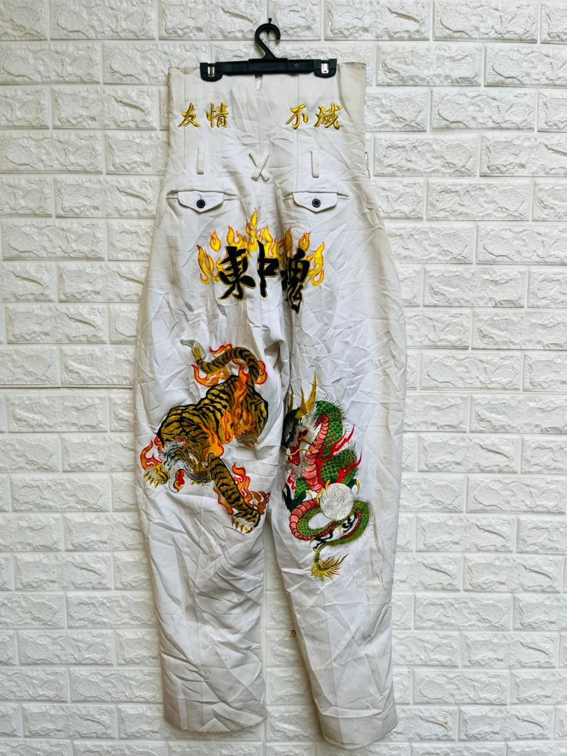 Japanese Brand × Vintage Vintage Japanese Sukajan Streetwear Designer Fashion Style Size US 29 - 1 Thumbnail