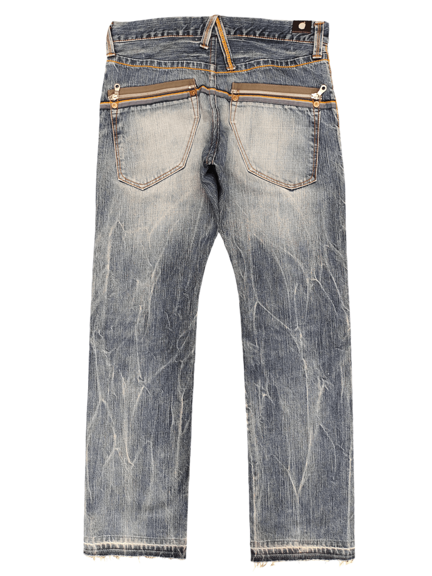 Comme des Garcons × Undercover Vintage Blue Way Japan Clawmark Distress Faded Jeans Size US 32 / EU 48 - 11 Thumbnail
