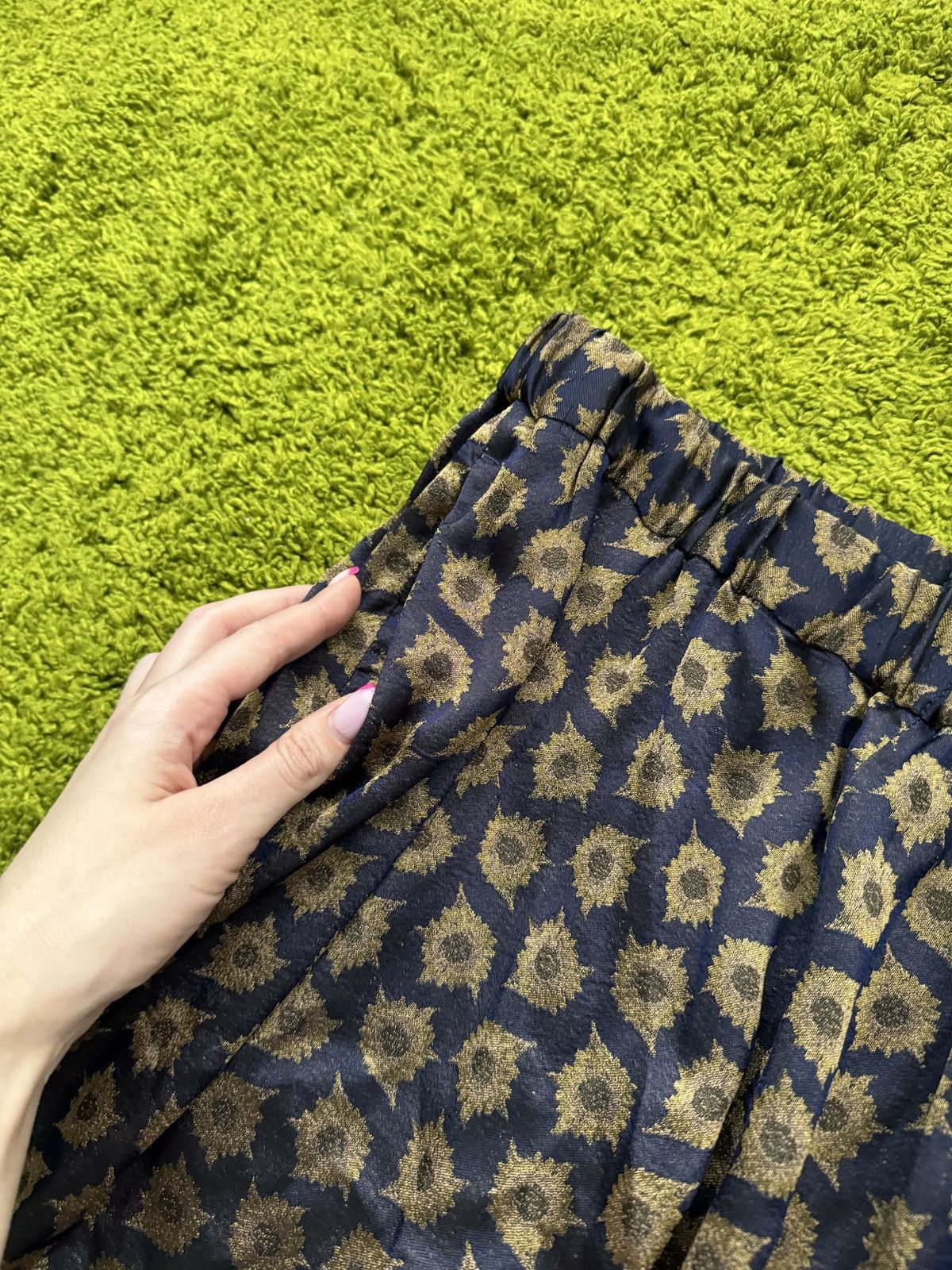 Designer × Dries Van Noten Dries Van Noten silk blend graphic pants Size 28" / US 6 / IT 42 - 4 Thumbnail